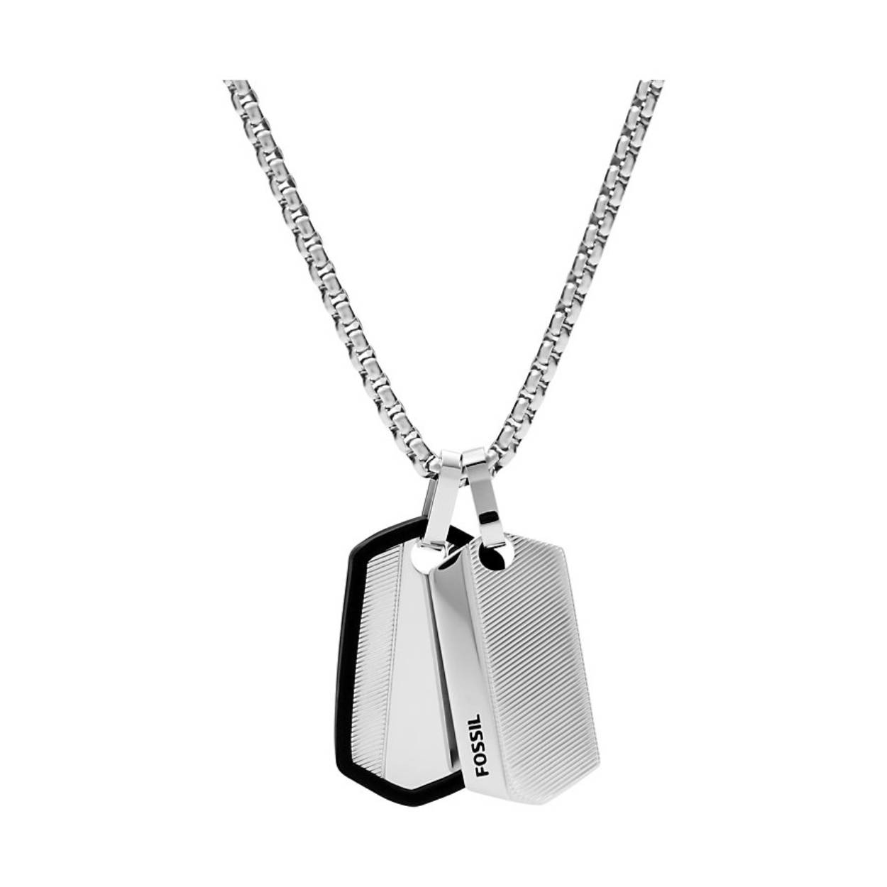 collier staal met plaatjes