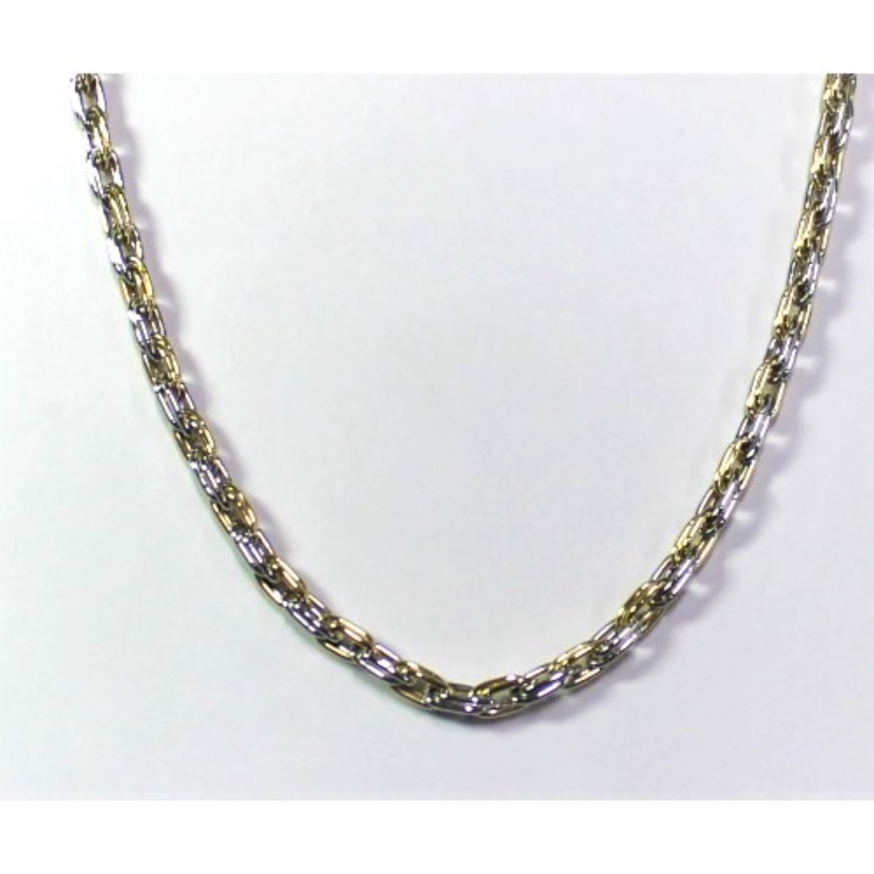 Mooi bicolor gouden collier van het merk Monzario.