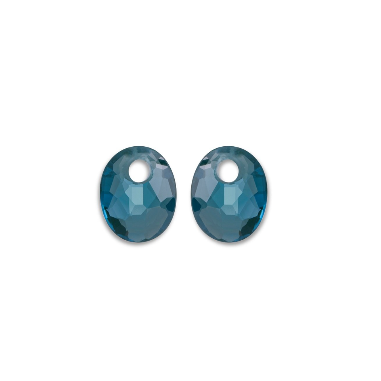 Earstones | Small Oval - Ocean Topaz Quartz
EAGEM67-SO
