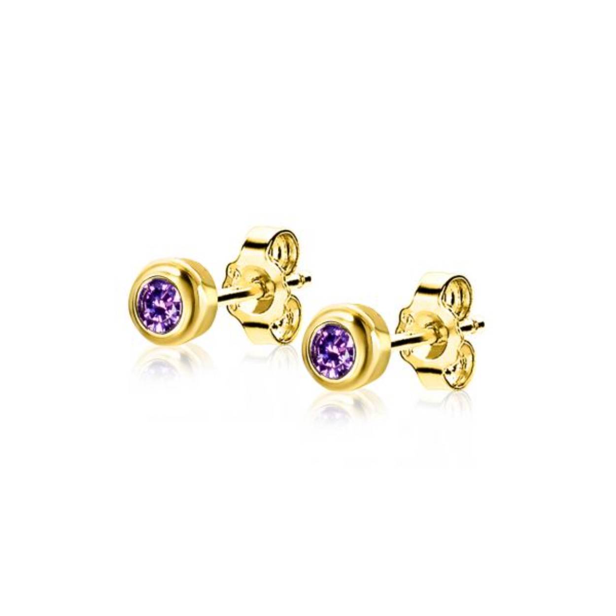 BIRTHSTONE zilveren oorknoppen 4mm FEBRUARI, staan symbool voor iemand die in de maand februari is geboren. In februari is de geboortesteen 'paars amethist zirconia'. Iedere geboortesteen heeft haar eigen betekenis. De oorsieraden zijn vervaardigd van eerste gehalte zilver (925) en voorzien van een extra rodiumlaag voor een langdurige glans.