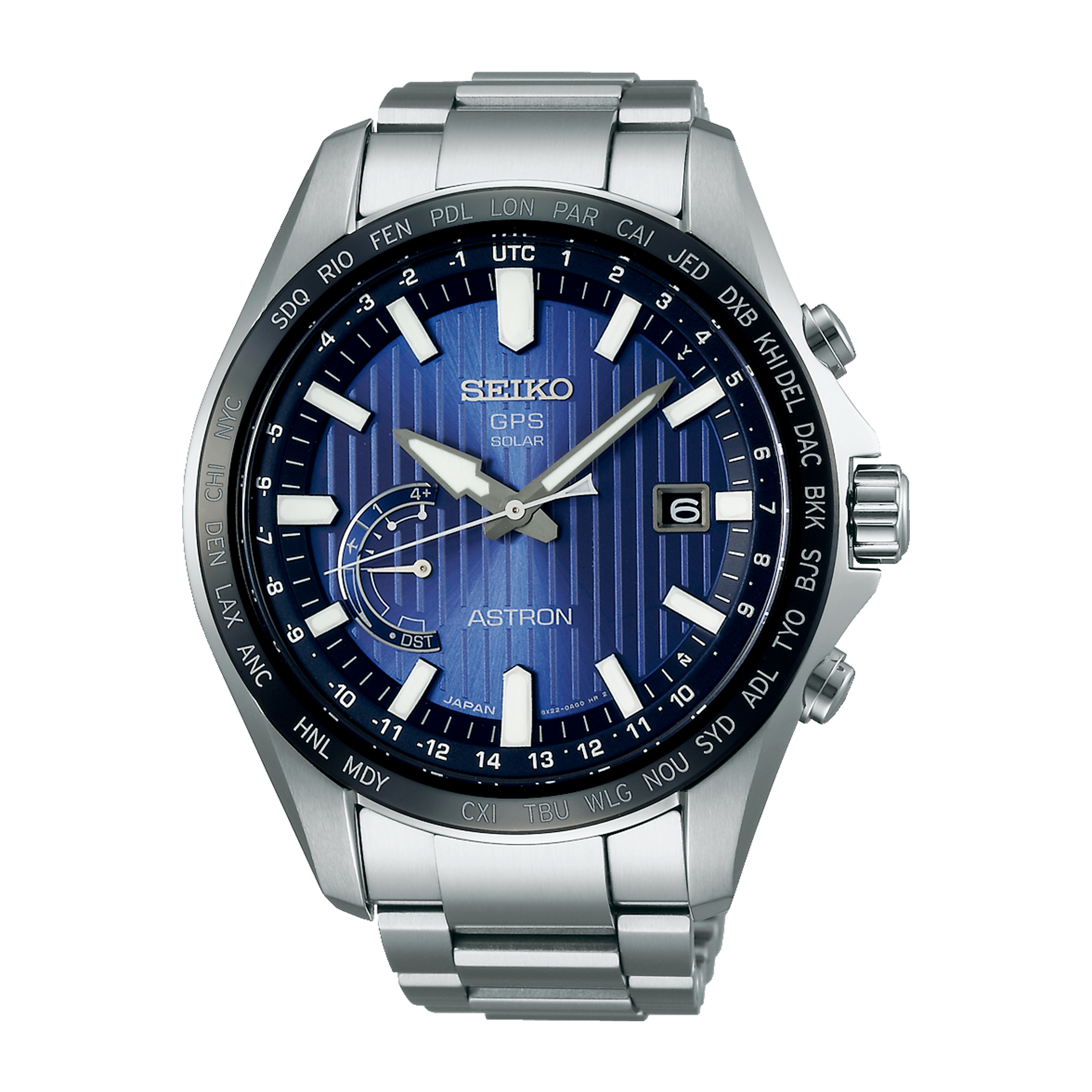 Seiko GPS Solar SSE159J1 Heren - 45mm