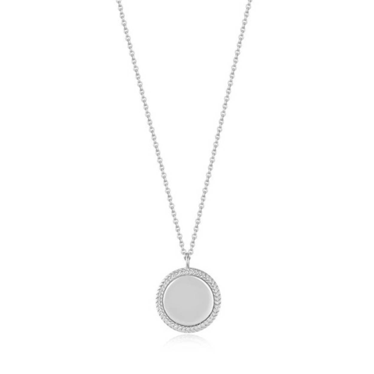 Ania Haie zilveren collier 'Ropes and Dreams' disc
45-50 cm