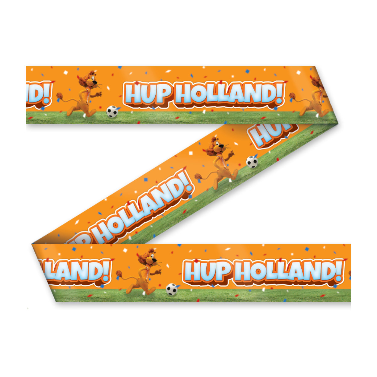 Maak dit WK extra speciaal met onze Loeki feestcollectie! Met dit leuke Loeki partytape laat je zien wat jou 'WK-zone' is want met dit opvallende oranje design valt deze party tape extra op! Naast dit oranje afzetlint vind je bij ons bijvoorbeeld ook Loeki gevelvlaggen, een Loeki sjaal en muts, een oranje juichhand en ballonnen in de kleuren oranje en rood-wit-blauw. Kortom, alles om er een waar voetbalfeest van te maken!