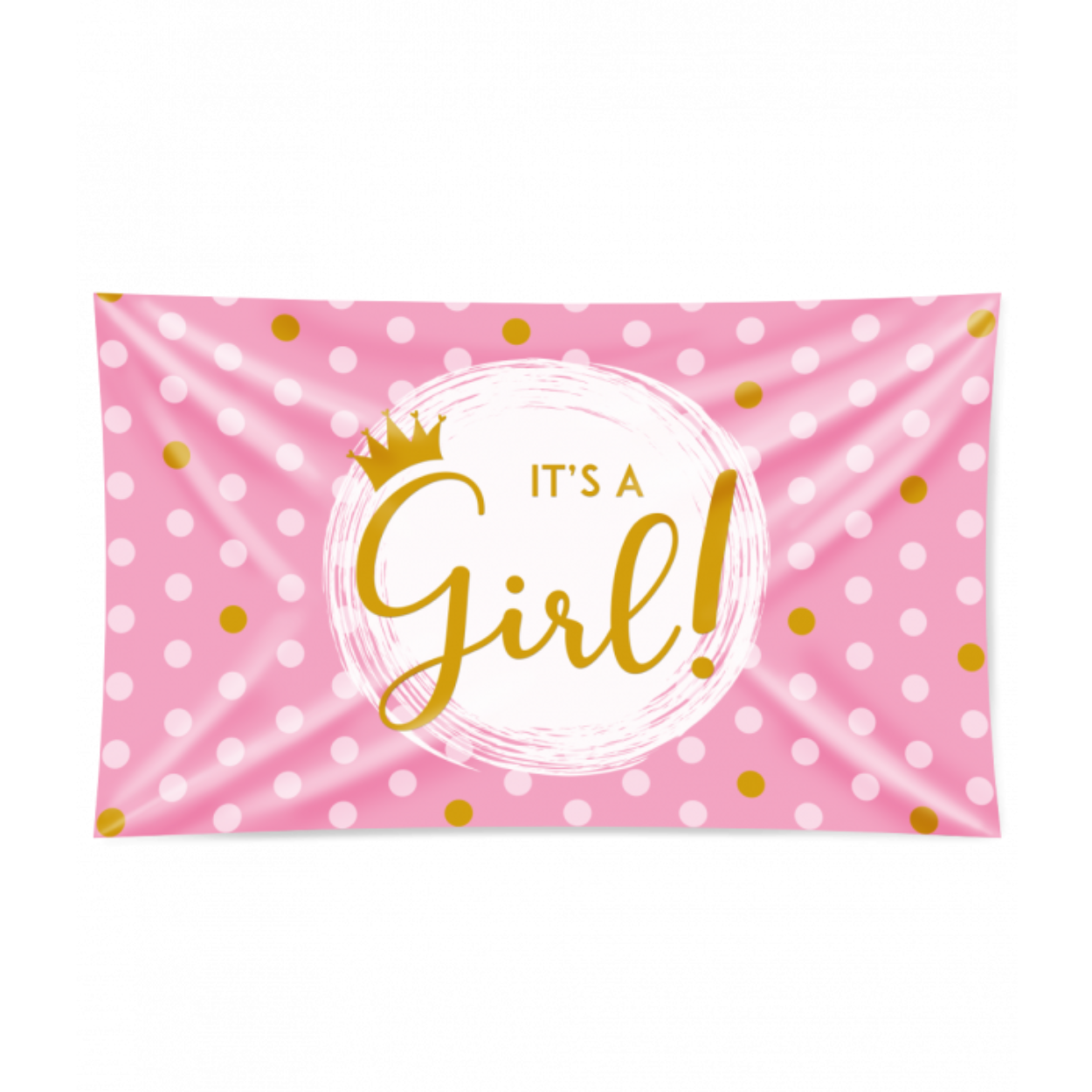 De XXL gevelvlaggen van Paper Dreams zijn een feestelijke aanwinst voor uw winkel. Deze gevelvlag met tekst It's a girl! is gemaakt van stevig polyester zodat u er lang plezier aan kunt beleven en is uitstekend geschikt om op te hangen als er een meisje geboren is. Het formaat van deze XXL gevelvlaggen is 150 x 90 centimeter