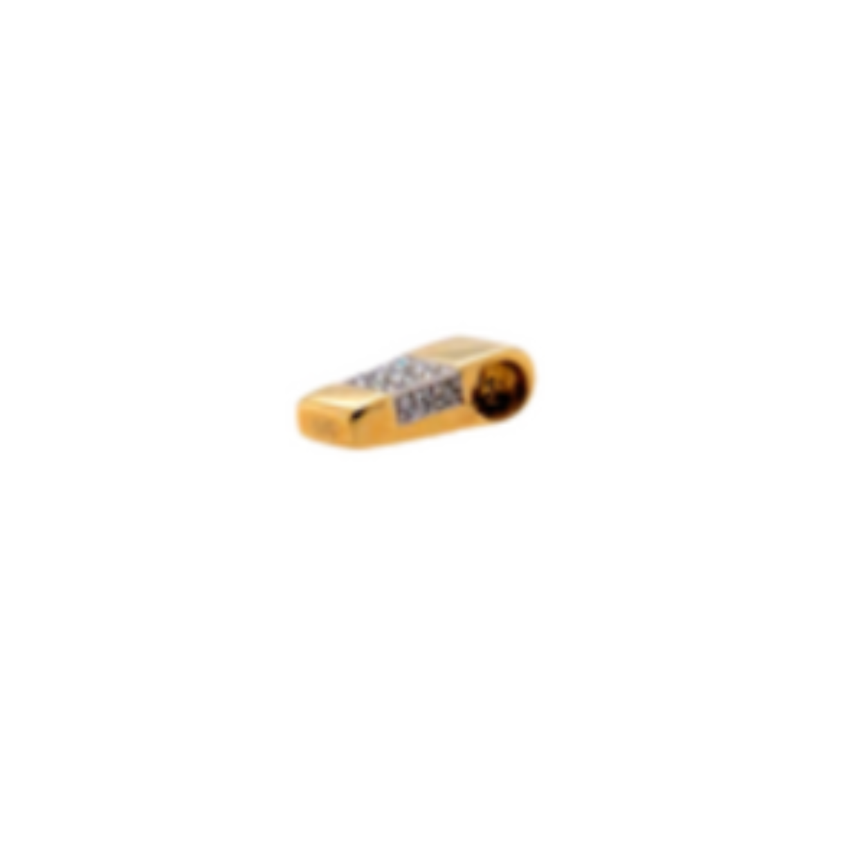 geelgouden hanger met diamant 0,11