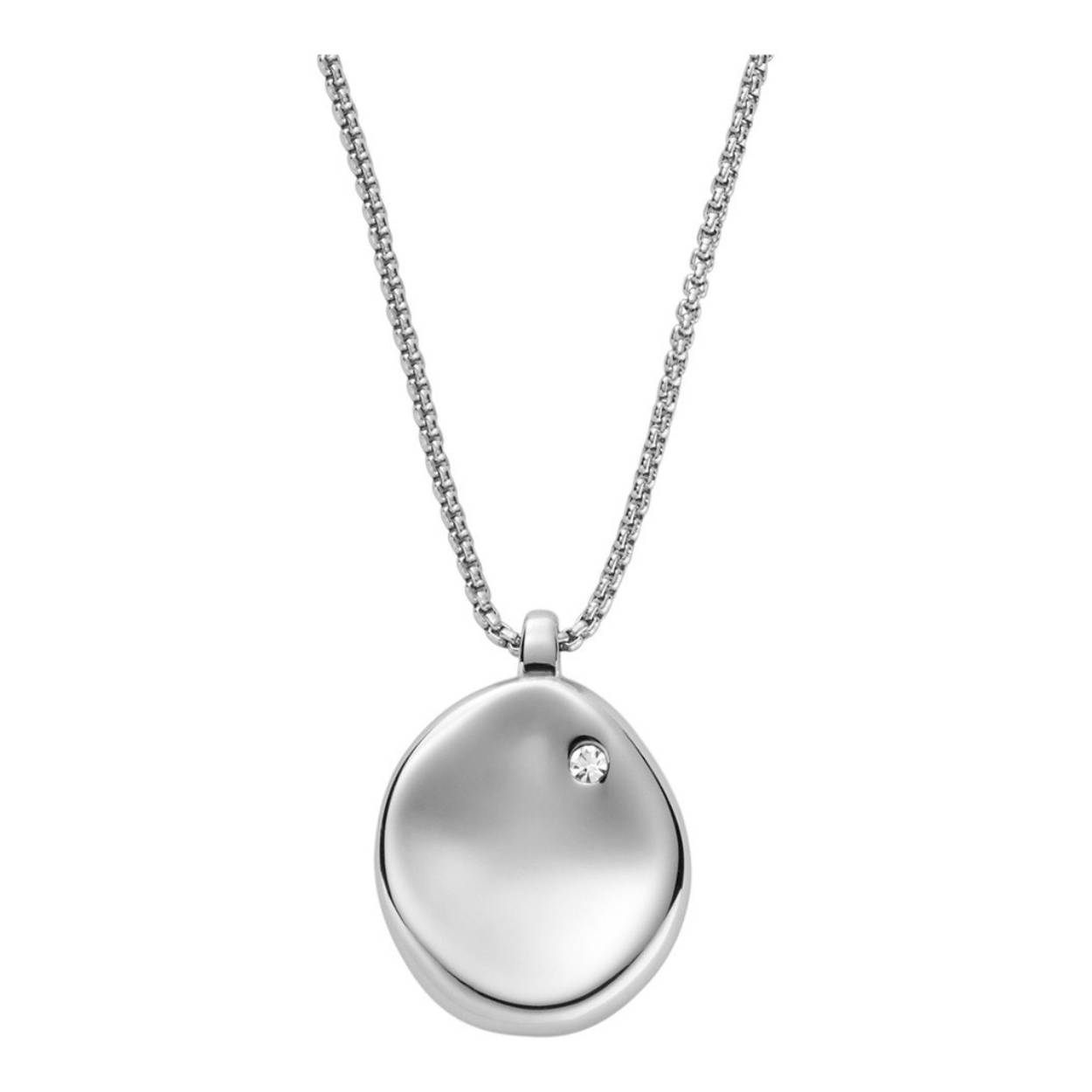 Skagen collier met een hanger en steentje,