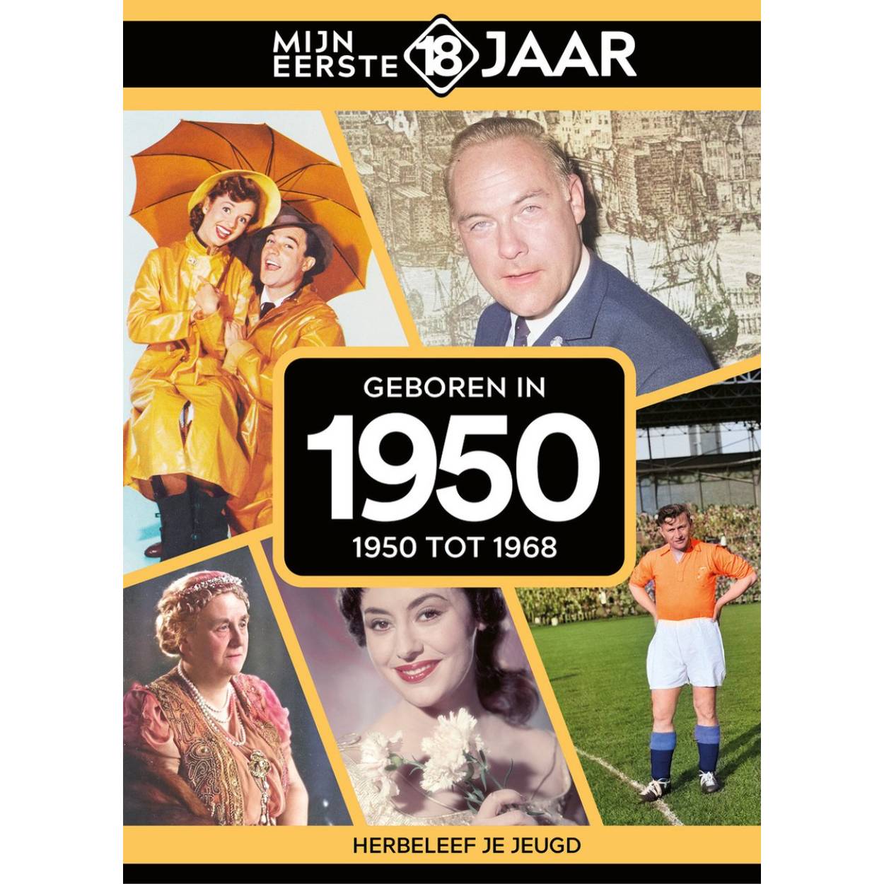 MIJN EERSTE 18 JAAR; GEBOREN IN 1948 De jaren van 1948 tot 1966 Mijn Eerste 18 Jaar is hét boek vol met ‘oh ja!’-momenten. Droom weg bij alle hoogtepunten uit jouw jeugd. Zo beleef je de meest spraakmakende momenten uit de eerste 18 jaar van jouw leven opnieuw. Aan welke hits, films en tv-programma’s heb je mooie herinneringen? Hoe was de mode toen, het straatbeeld en de rages? Welke sporthelden zijn je bijgebleven? En wat was het nieuws waar iedereen het over had? Mijn Eerste 18 Jaar staat boordevol jeugdsentiment. Met maar liefst 182 pagina’s aan kleurrijke foto’s, anekdotes en iconische beelden uit jouw jonge jaren. Ook hebben we per jaar de grootste hits voor je verzameld. Scan de code en beluister jouw hits. Begin met bladeren en herbeleef je jeugd!