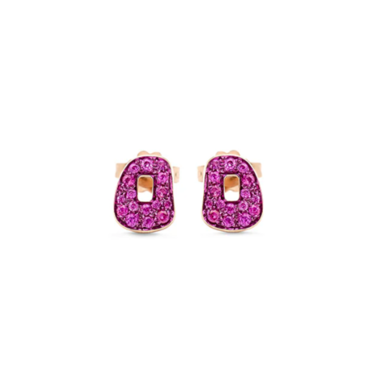 Mattioli  Mini Puzzle rosé gold met roze saffier