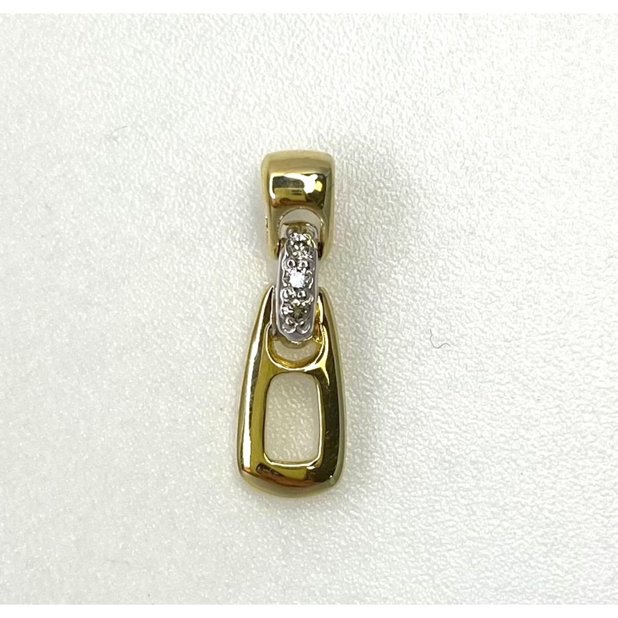 0.05crt diamant gouden hanger