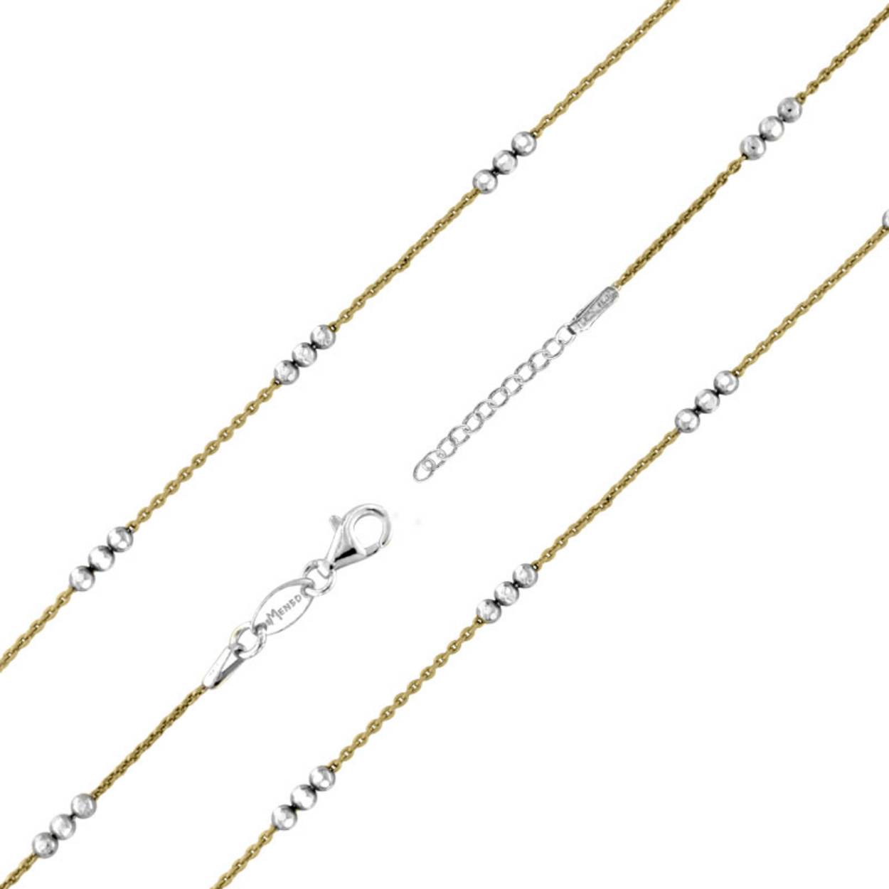 MY iMenso "polpetto" necklace (925/gold-plated Ecoat) 2-tone 42+5cm