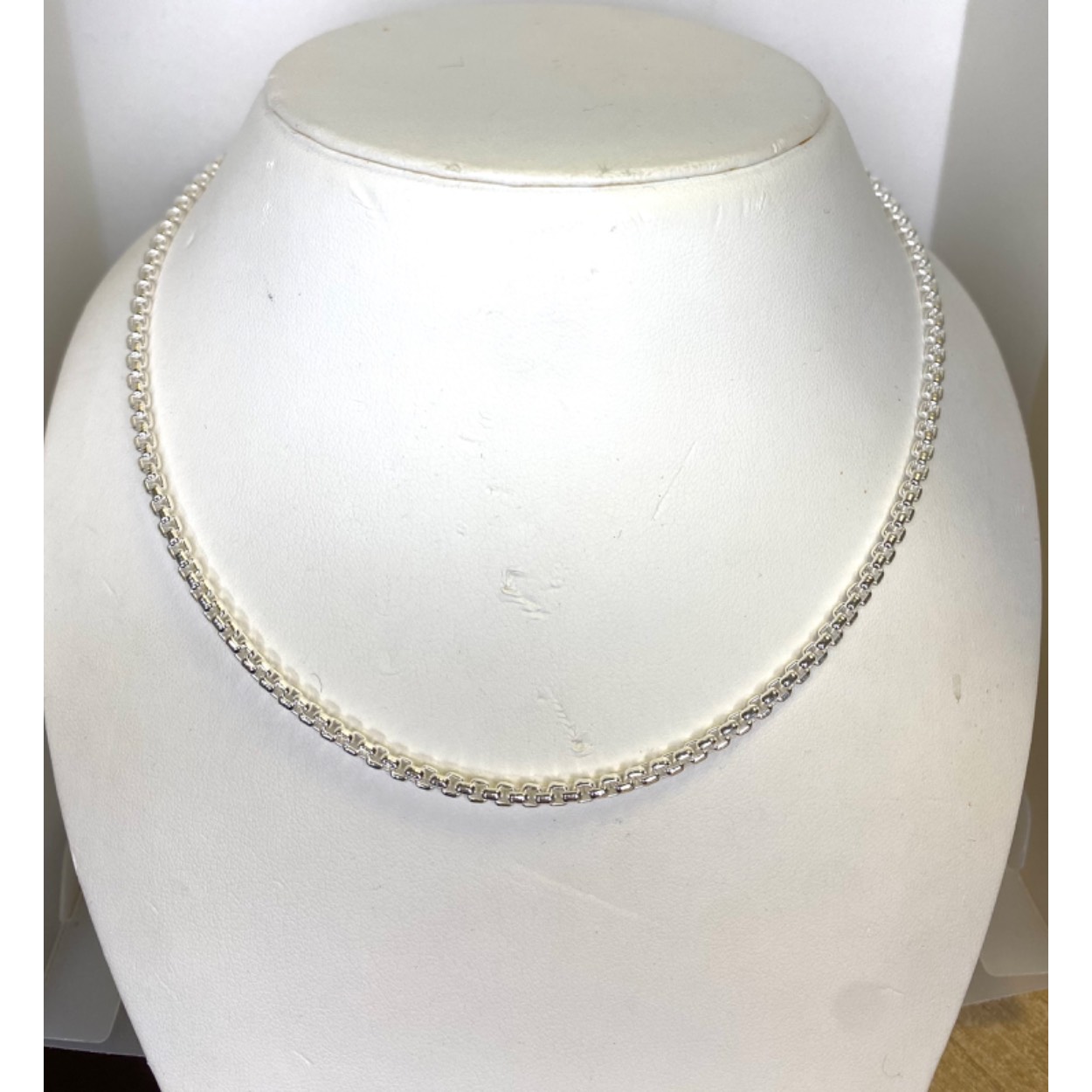 Rondo collier 45cm/  2.5 mm met karabijnsluiting
