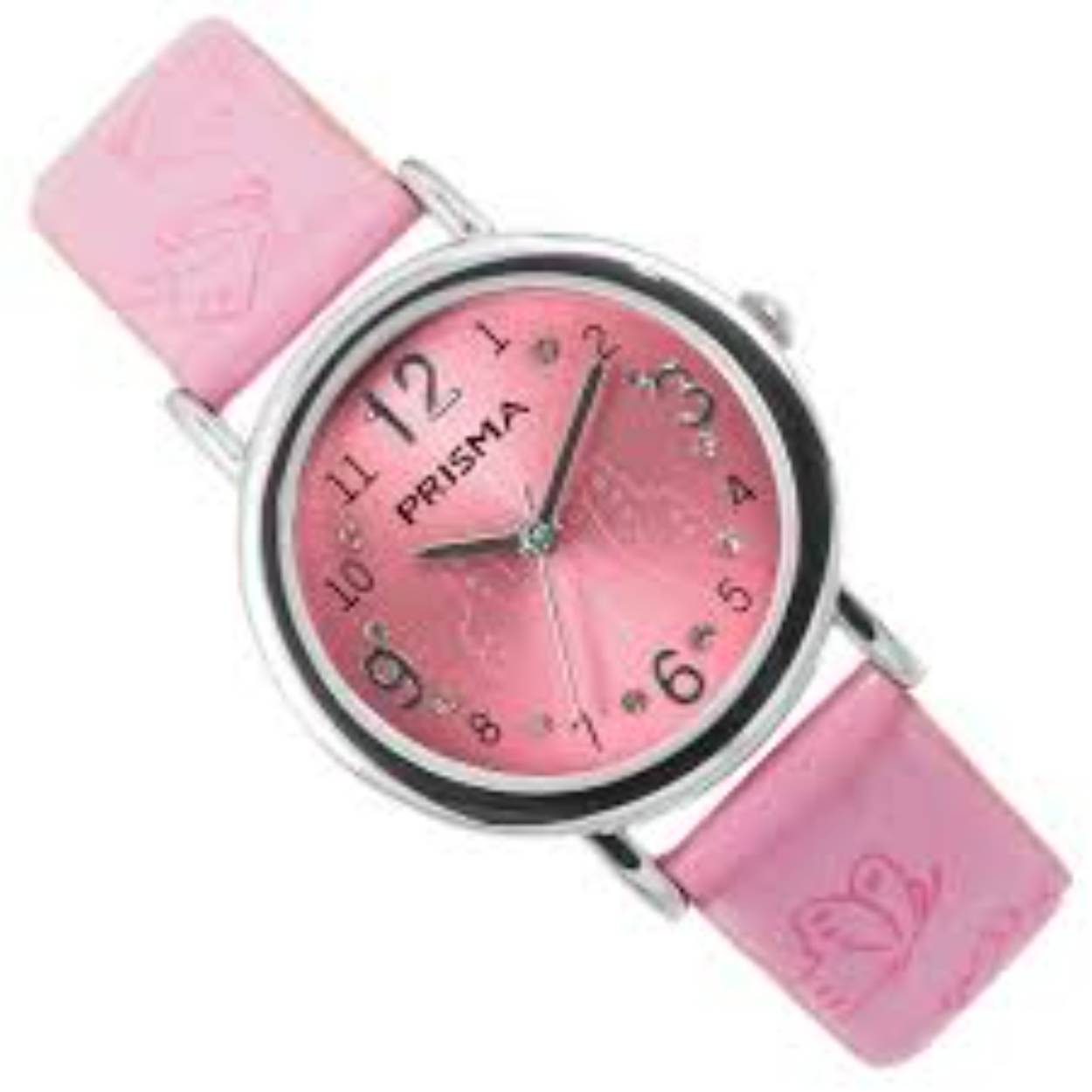 kinder horloge rose wijzerplaat rose band