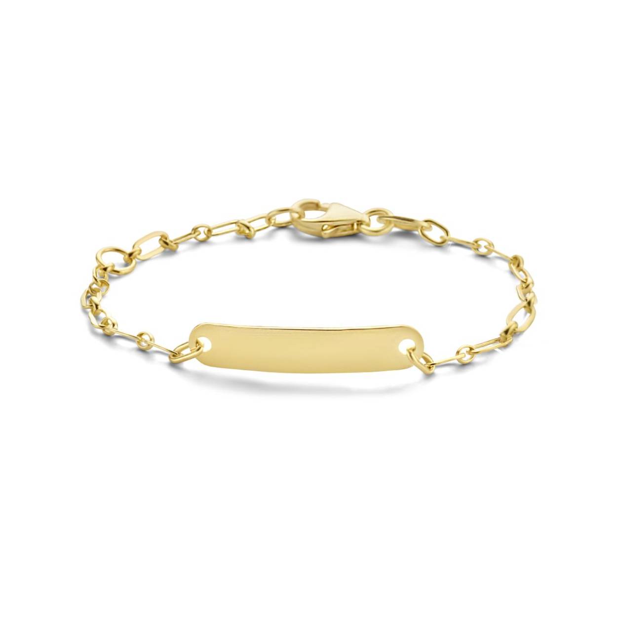 Gouden kinderplaatband 11-13cm