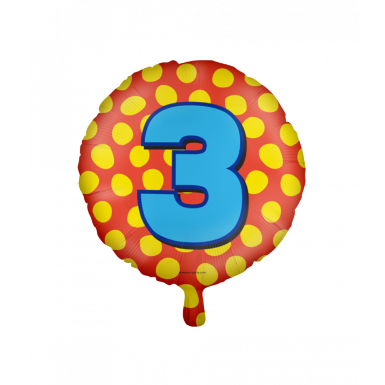De Happy foil balloons 3 zijn een leuke toevoeging voor als er iemand 3 wordt en door de gebruikte kleuren valt de folie ballon extra op. De folie ballon kan worden gevuld met helium of met lucht, hiervoor wordt standaard een rietje meegeleverd. De ballonnen hebben een diameter van ongeveer 45 centimeter.

Deze ballonnen kunnen wij ter plekke vullen met helium, hiervoor brengen wij 5 euro in rekening.