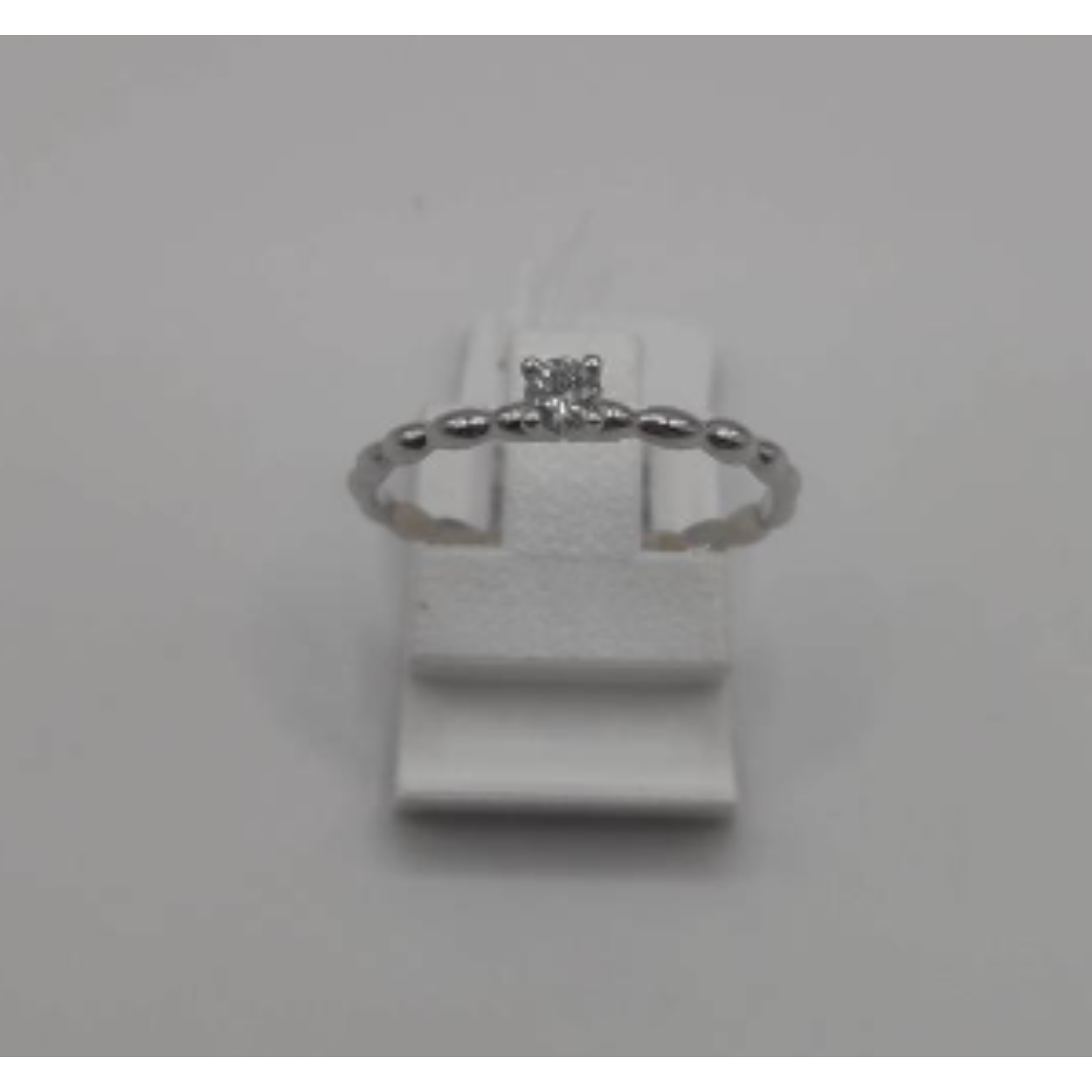 Goud ring met diamant 0,10