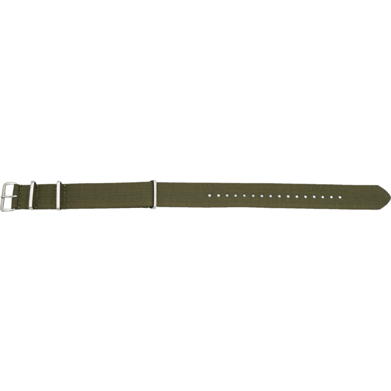Horlogeband nylon 701 groen 18mm