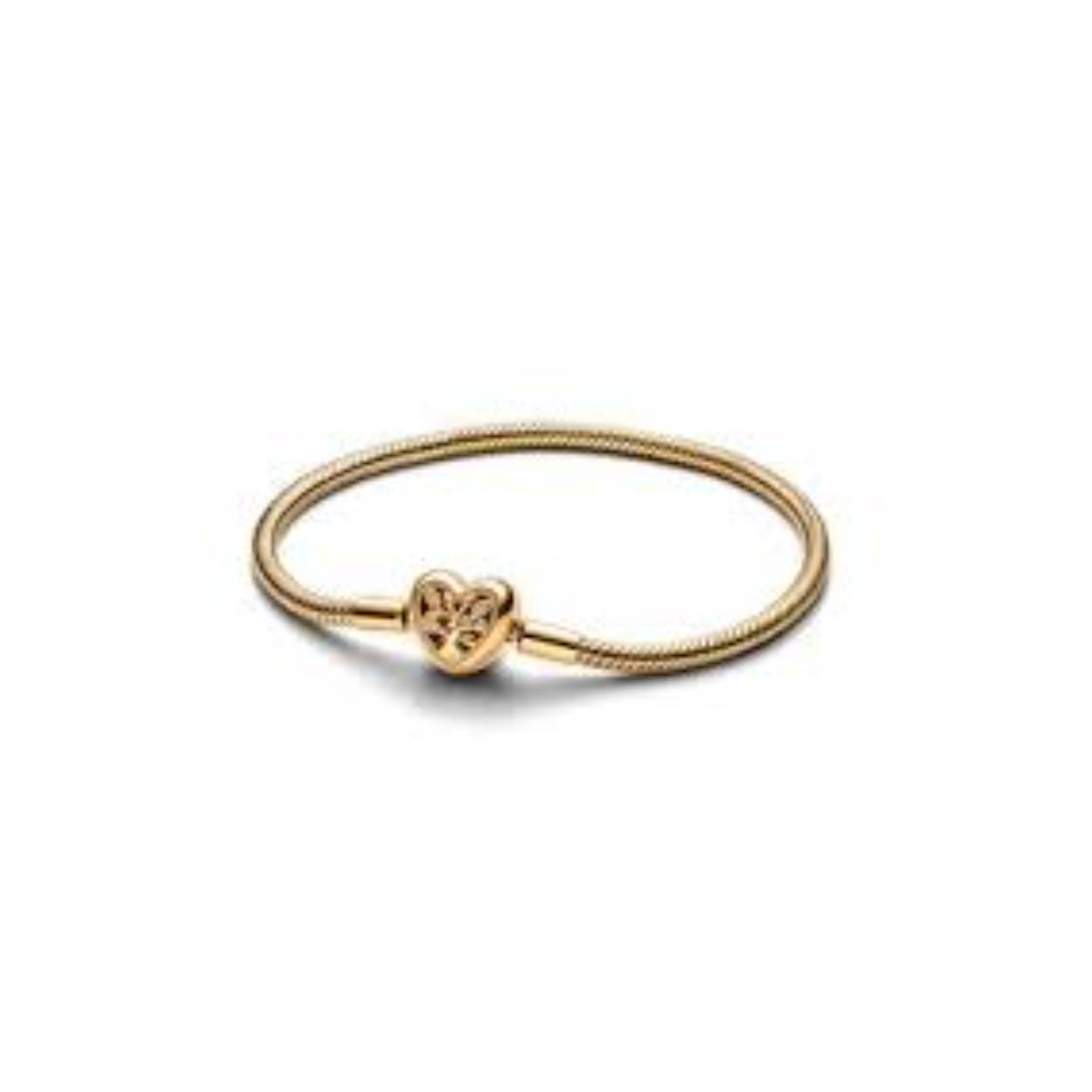 Pandora Slangenschakelarmband met stamboommotief en hartvormige sluiting