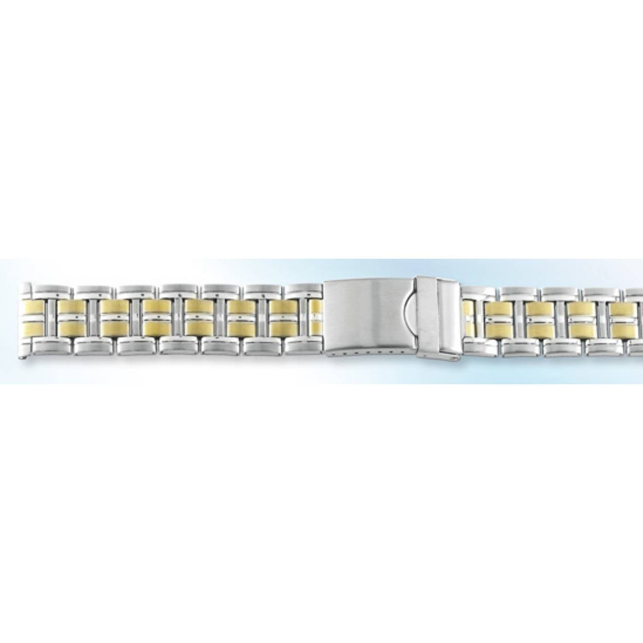 Horlogeband edelstaal 433 bi colour 20mm