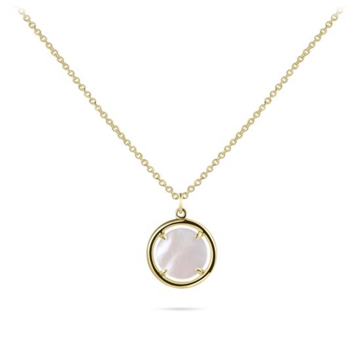 14krt. Goud parelmoer collier VGN020-42-45 cm