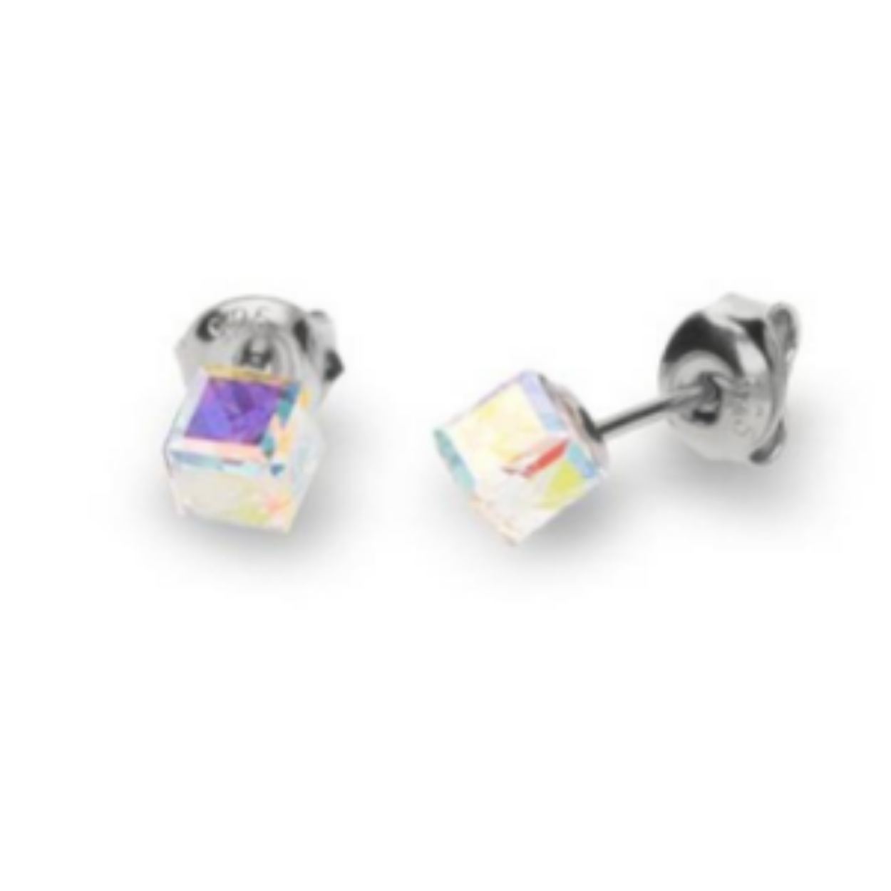 SPARK SPARK SMALL CUBE STUDS SWAROVSKI