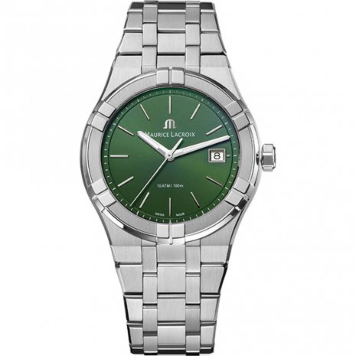 AI1108-SS002-630-1 Maurice Lacroix Aikon Date met groene wijzerplaat