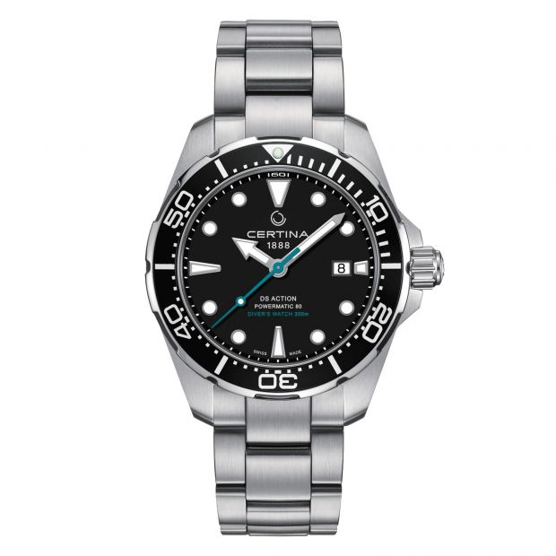Certina DS Action Diver Powermatic 80 Sea Turtle Conservancy Special Edition

Artikelnumme rC0324071105110

Collectie - Certina DS Action Diver, Herenhorloges

Tijdsweergave Analoog

Uurwerk Automaat

Gangreserve 80 Uur

Tijdfuncties Datum

Overige Functies Duikersring

Kastvorm Rond

Kastmateriaal Staal

Kastkleur Metaal Wit i.c.m., Zwart

Wijzerplaat Zwart

Glas Saffierglas

Waterdichtheid 300m

Horlogeband Staal

Bandkleur Metaal Wit

Sluiting Vouwsluiting

Bijzonderheden Schroefkroon

Kasthoogte 43 mm

Kastbreedte 43 mm

Bandaanzet 21 mm