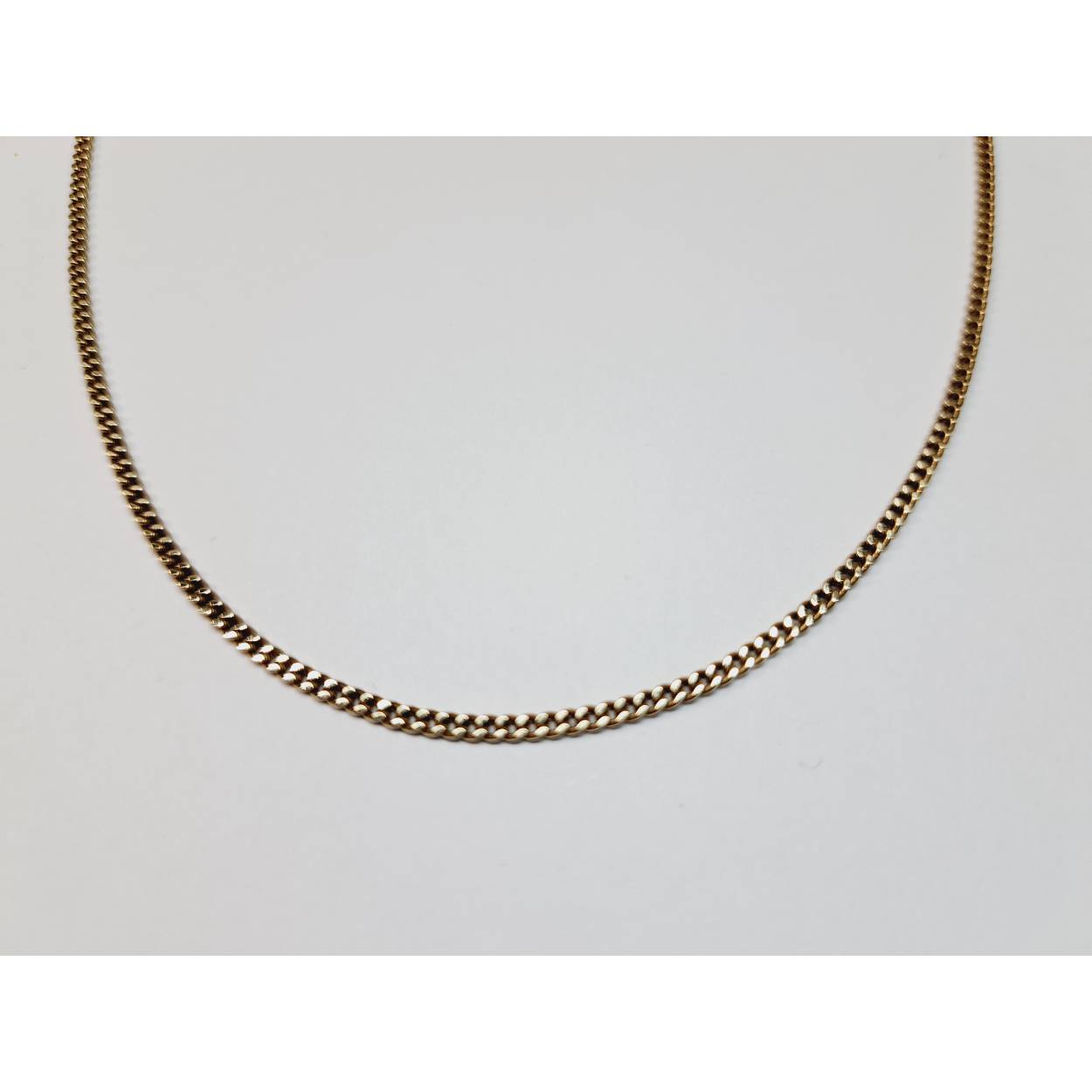 14 Karaat geel gouden collier gourmet schakel