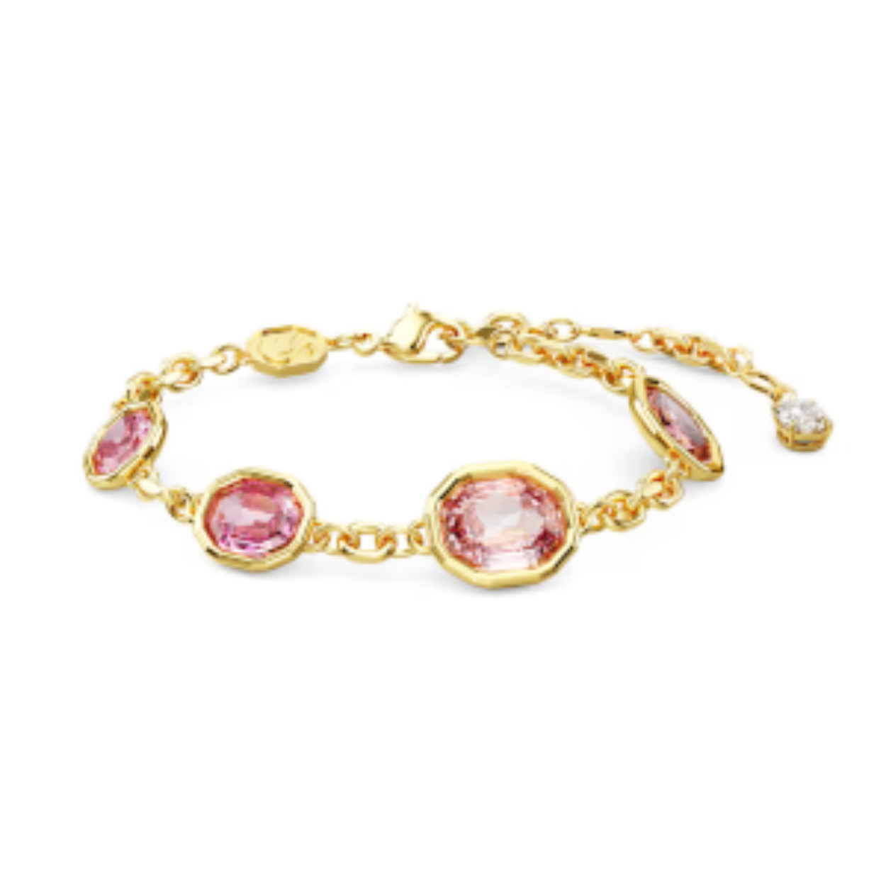 Imber armband
Octagon-slijpvorm, Roze, Goudkleurige toplaag