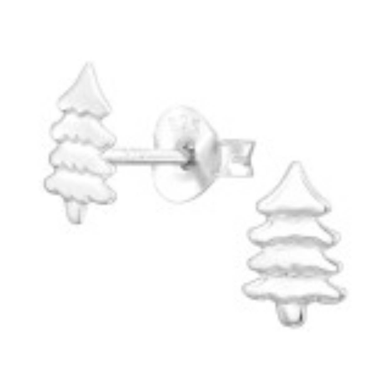 Zilveren oorstekers Kerstboom | PCJW43895