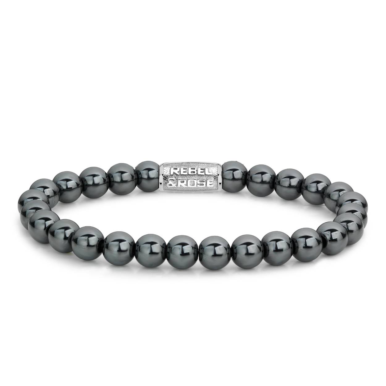 Rebel & Rose - Stones Only Grey Silver Shine DV silver colored 19cm