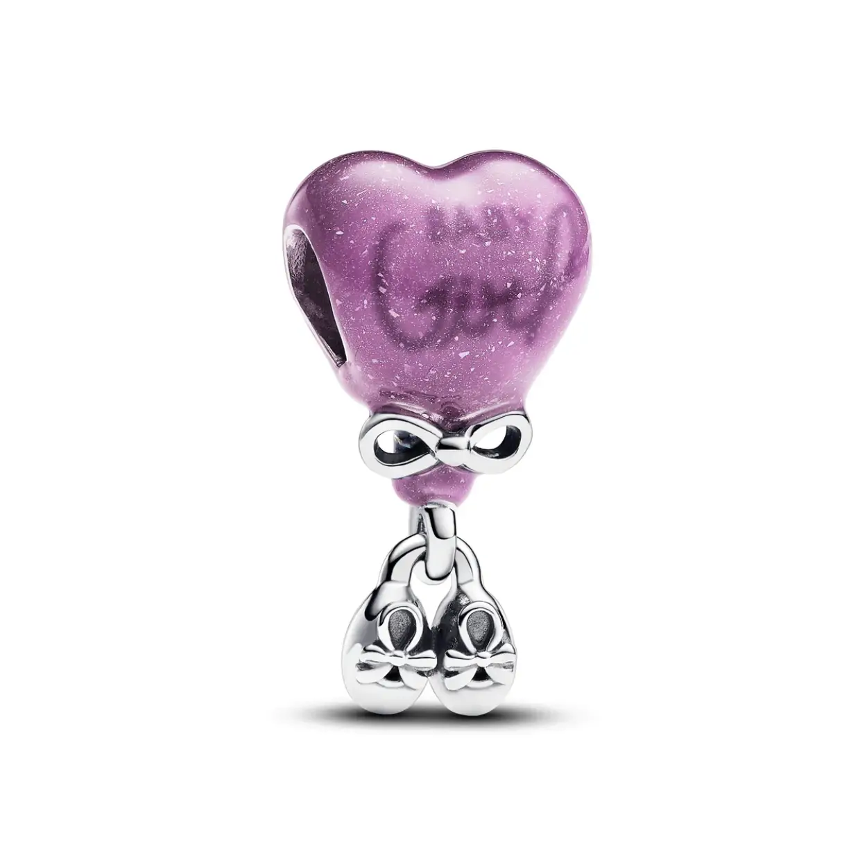 Pandora - Baby Girl Color Changing purple to light pink, Emaille/Zilver - 793238C01