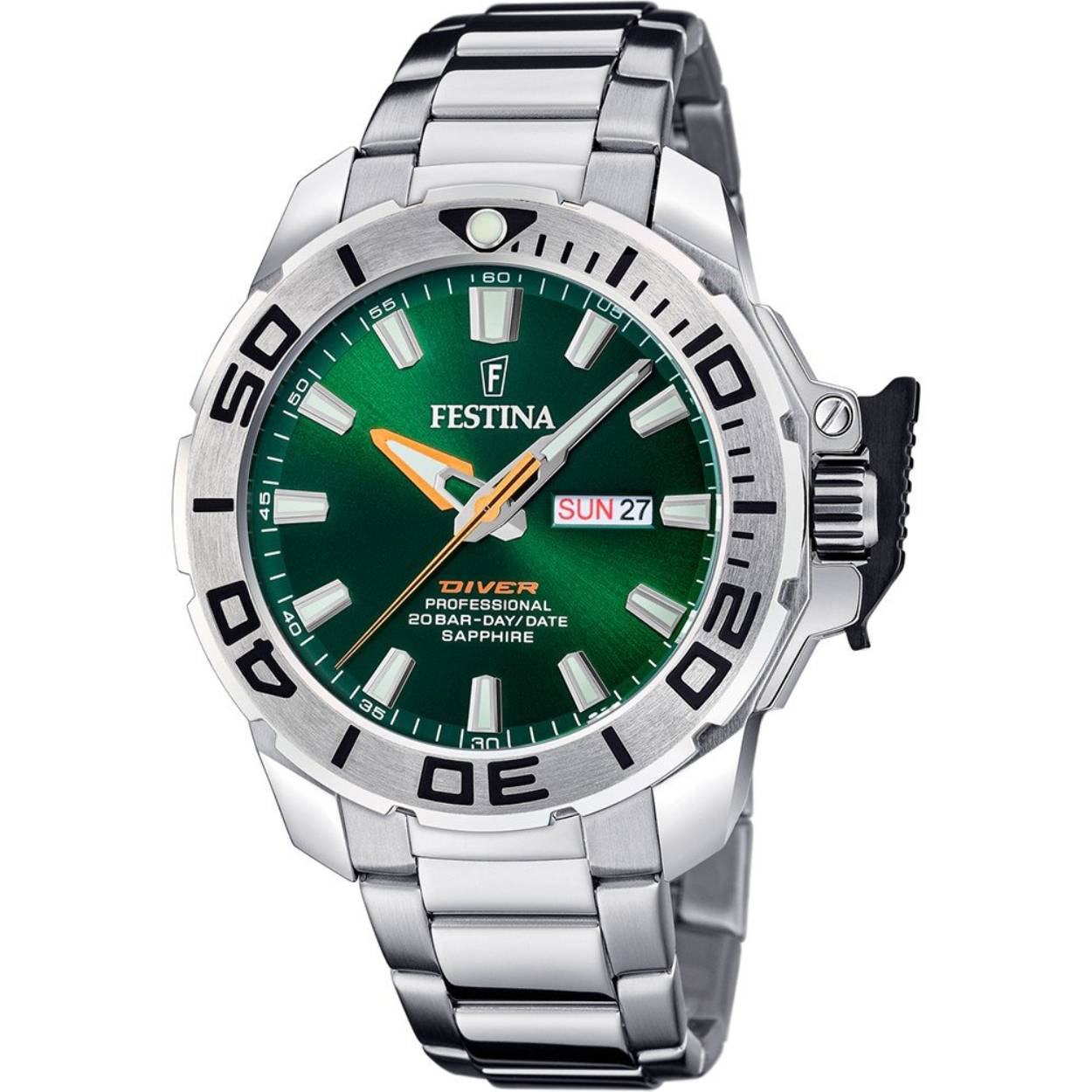 Festina herenhorloge F20665/2 met een roestvrijstalen kast en een saffierglas voorzien van een roestvrijstalen band.

Festina-horloges zijn de perfecte mix van elegantie en functionaliteit. Festina biedt onderscheidende ontwerpen, constante technologische innovatie en een uitstekende prijs-kwaliteitverhouding.