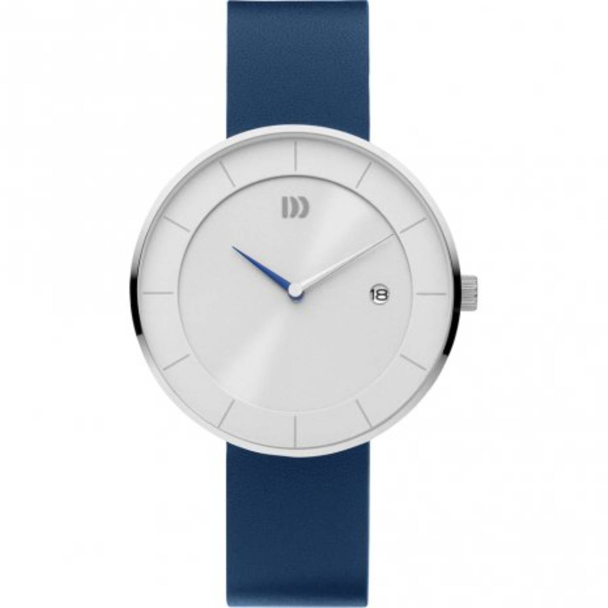 Dit Danish Design horloge heeft een roestvrijstalen kast met een diameter van 40mm en is voorzien van een leren band. In de kast bevindt zich een kwaliteitsuurwerk en is afgewerkt met saffierglas. Het horloge is 5ATM. Dit betekent dat het horloge geschikt is voor douchen.
