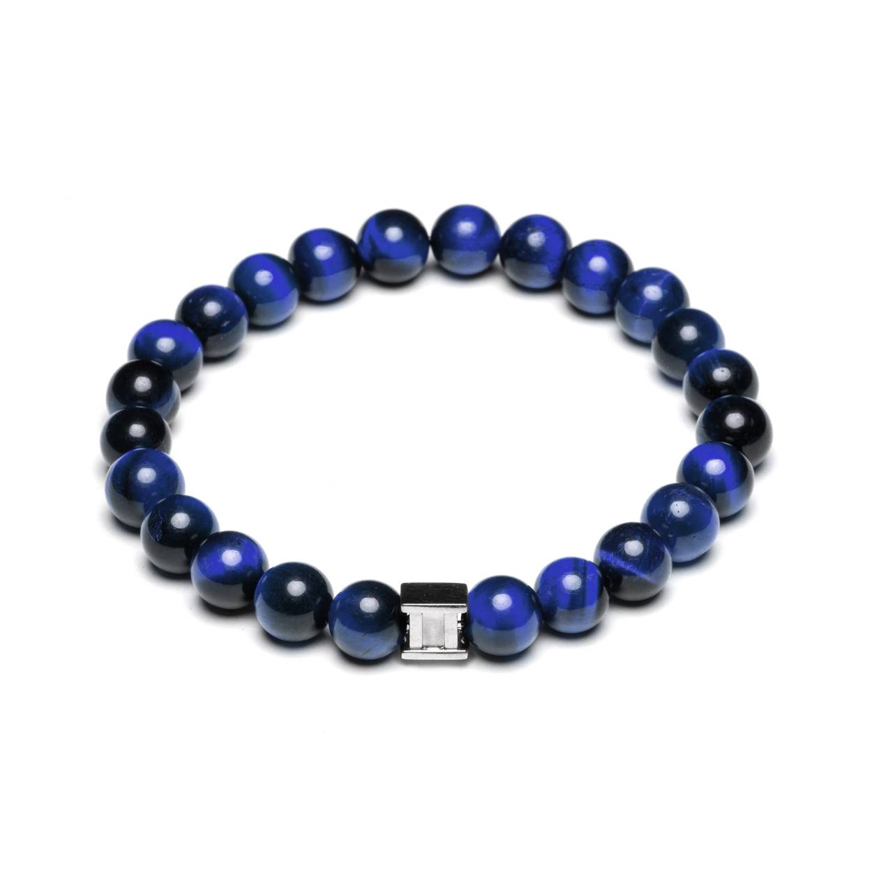 Deze armband is gemaakt van 3 verschillende soorten Tijgeroog stenen van 6mm uit Zuid Afrika. Tijgeroog wordt vaak de "Krijgersteen" genoemd. Het is een krachtige steen die je beschermt tegen negatieve invloeden van buitenaf. Het wordt ook geacht moed, kracht en doorzettingsvermogen te versterken.