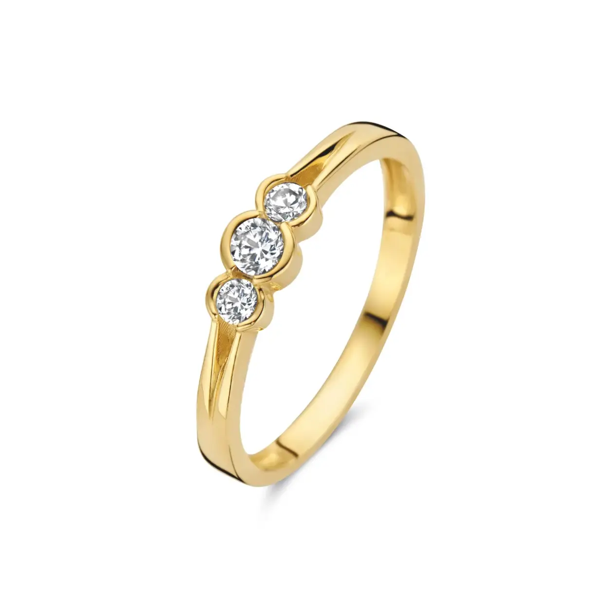 Joy&Julia 14krt gouden ring maat 18