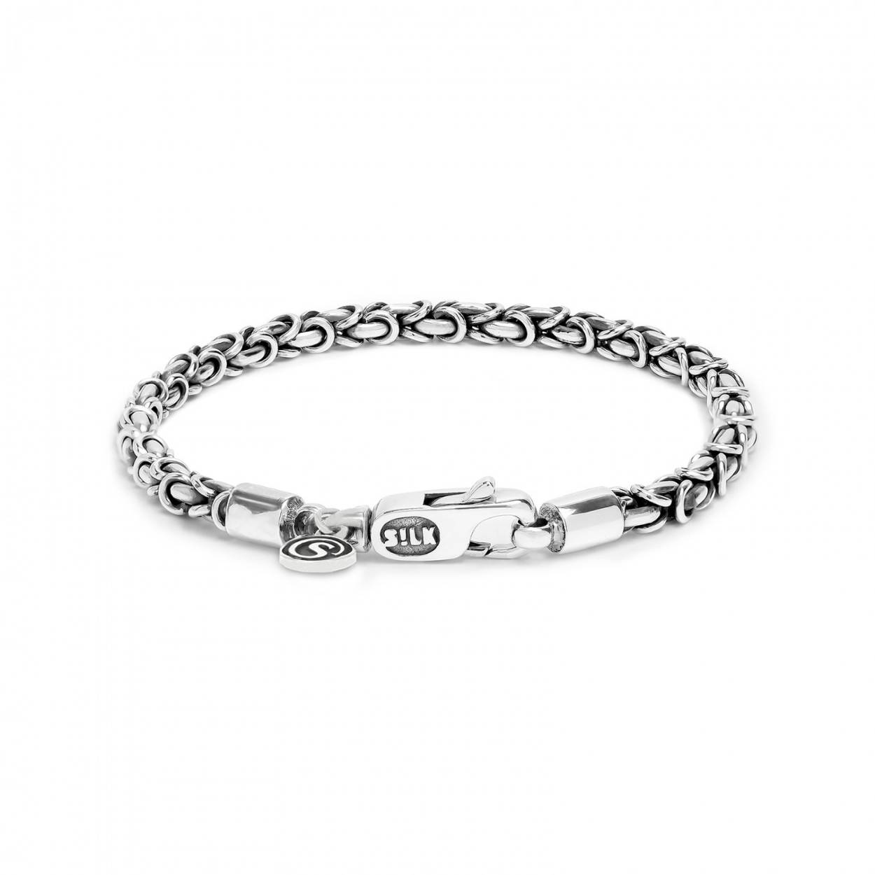 Silk zilver armband| heren |dames | maat 20 |slk655.20