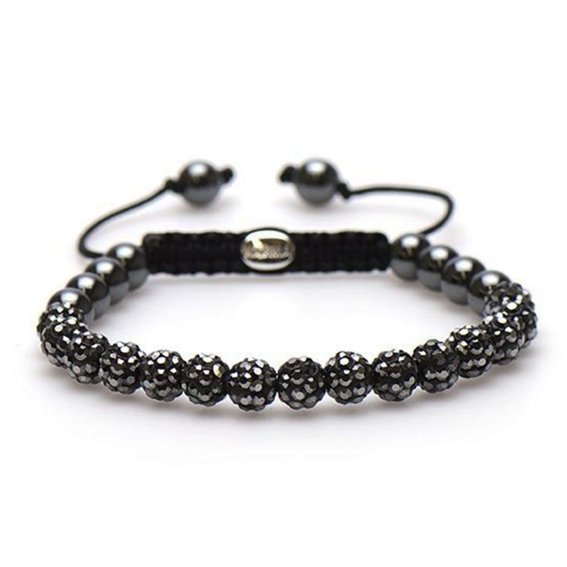 Karma Armband Spiral Full Crystal XS (black crystal)