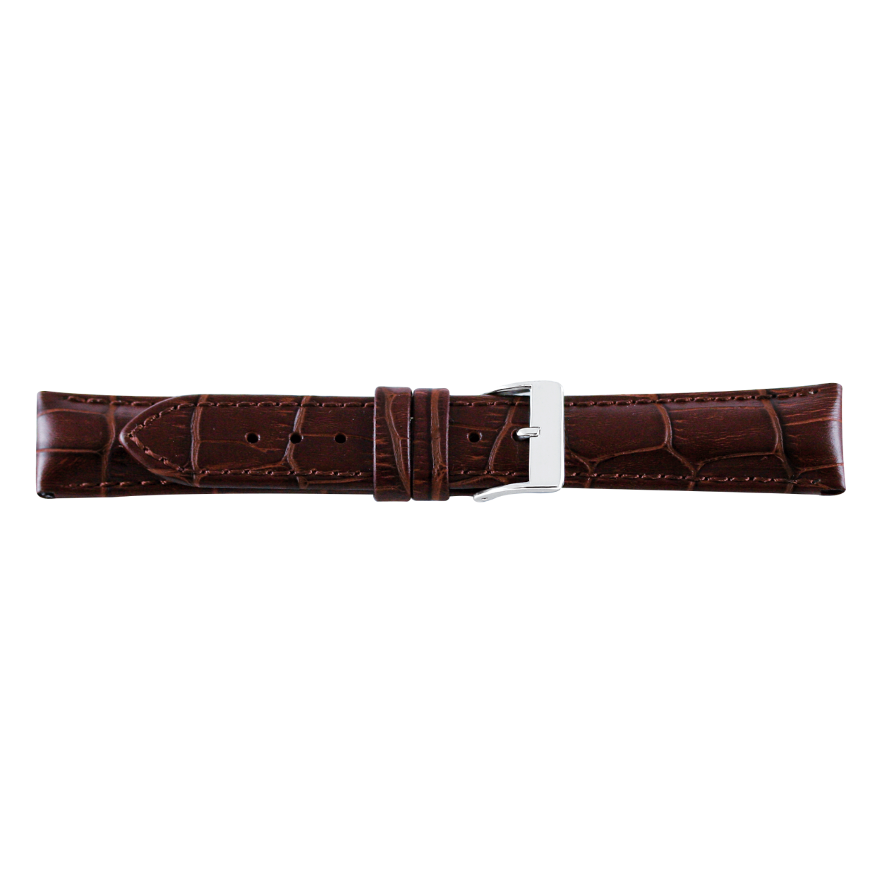 Horlogeband leder 18mm bruin