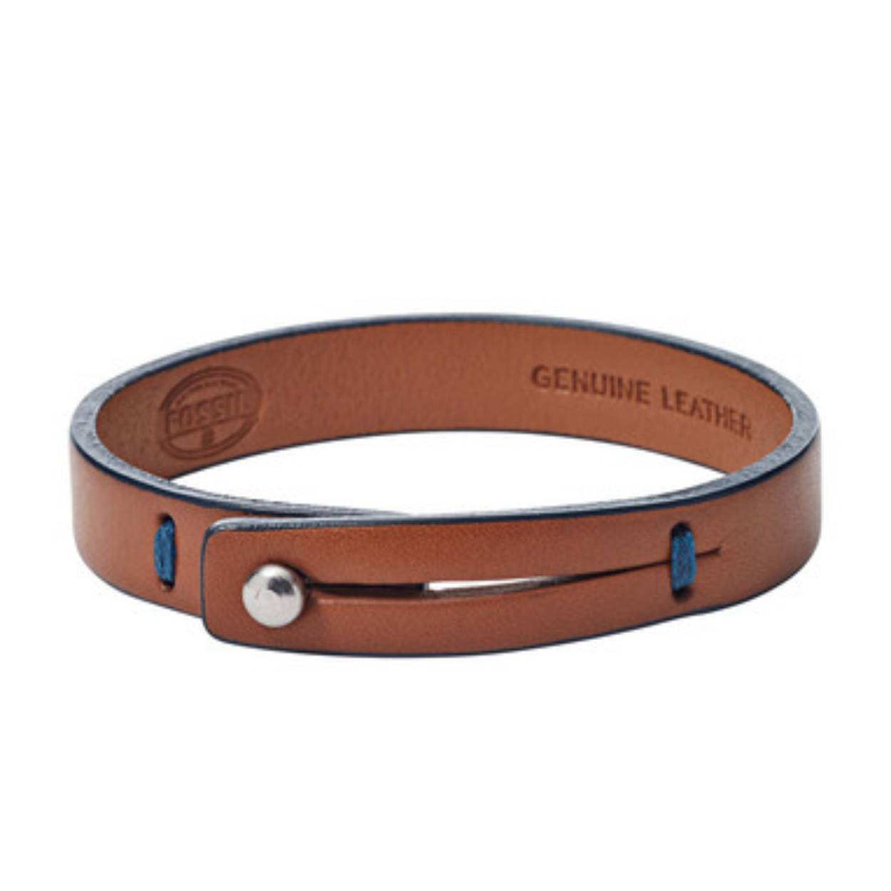 fossil armband leer