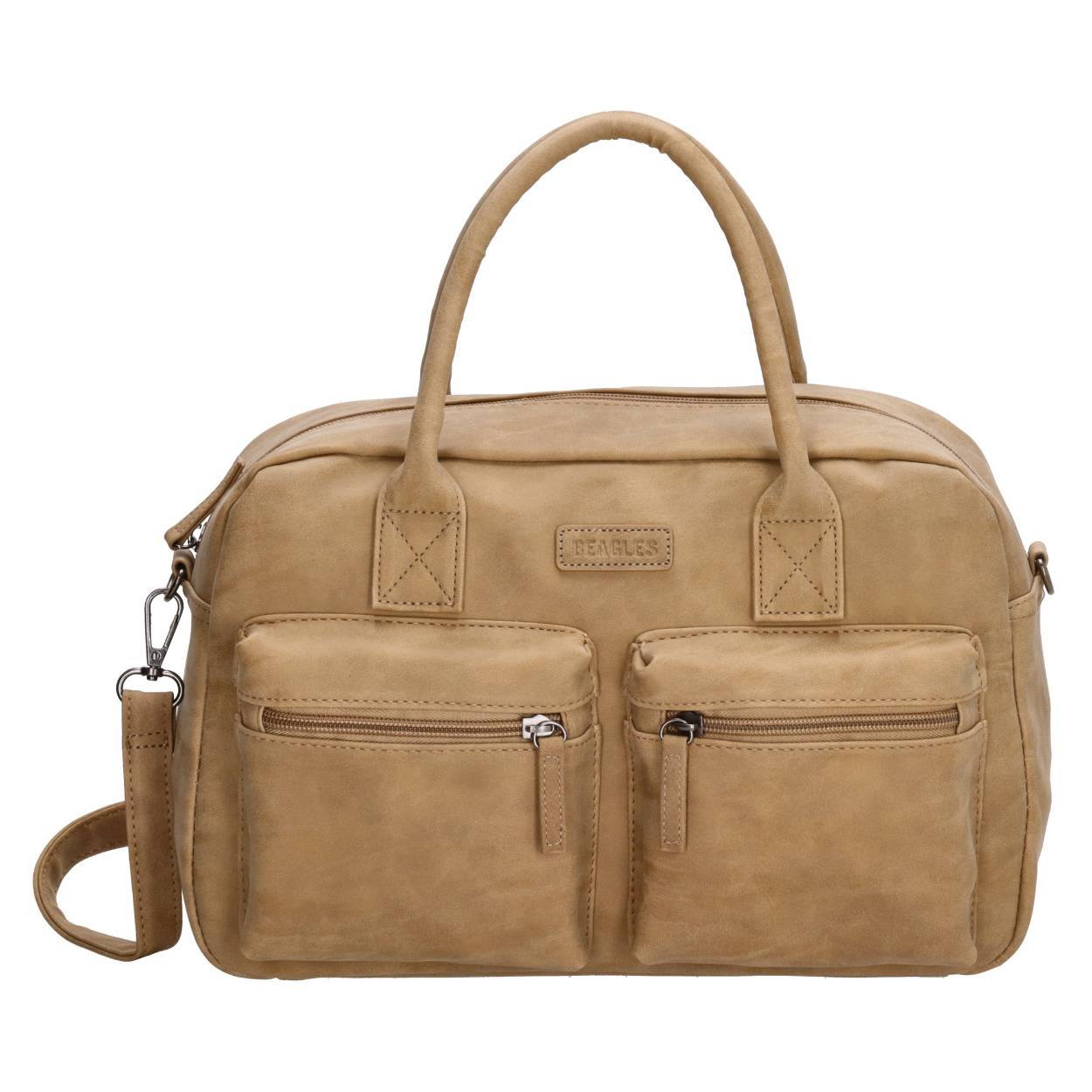 Een mooie handtas is toch iets wat elke vrouw in haar tassencollectie zou moeten hebben! Deze handtas uit de Arjonilla collectie van Beagles is praktisch, mooi en niet te gek! De tas heeft twee voorvakken met ritssluiting, een hoofdvak met ritssluiting én een achtervak met ritssluiting. Genoeg plek om je spullen geordend een plekje te geven. De schouderband van de tas is afneembaar en verstelbaar, zo draag je de tas helemaal hoe jij maar wilt! De tas is verkrijgbaar in veel verschillende kleuren, voor welke kleur ga jij? 

De eigenschappen van deze handtas zijn: 

Voorvakken met ritssluiting 
Hoofdvak met ritssluiting 
Achtervak met ritssluiting 
Afneembare en verstelbare schouderband 
Dubbel handvat 
