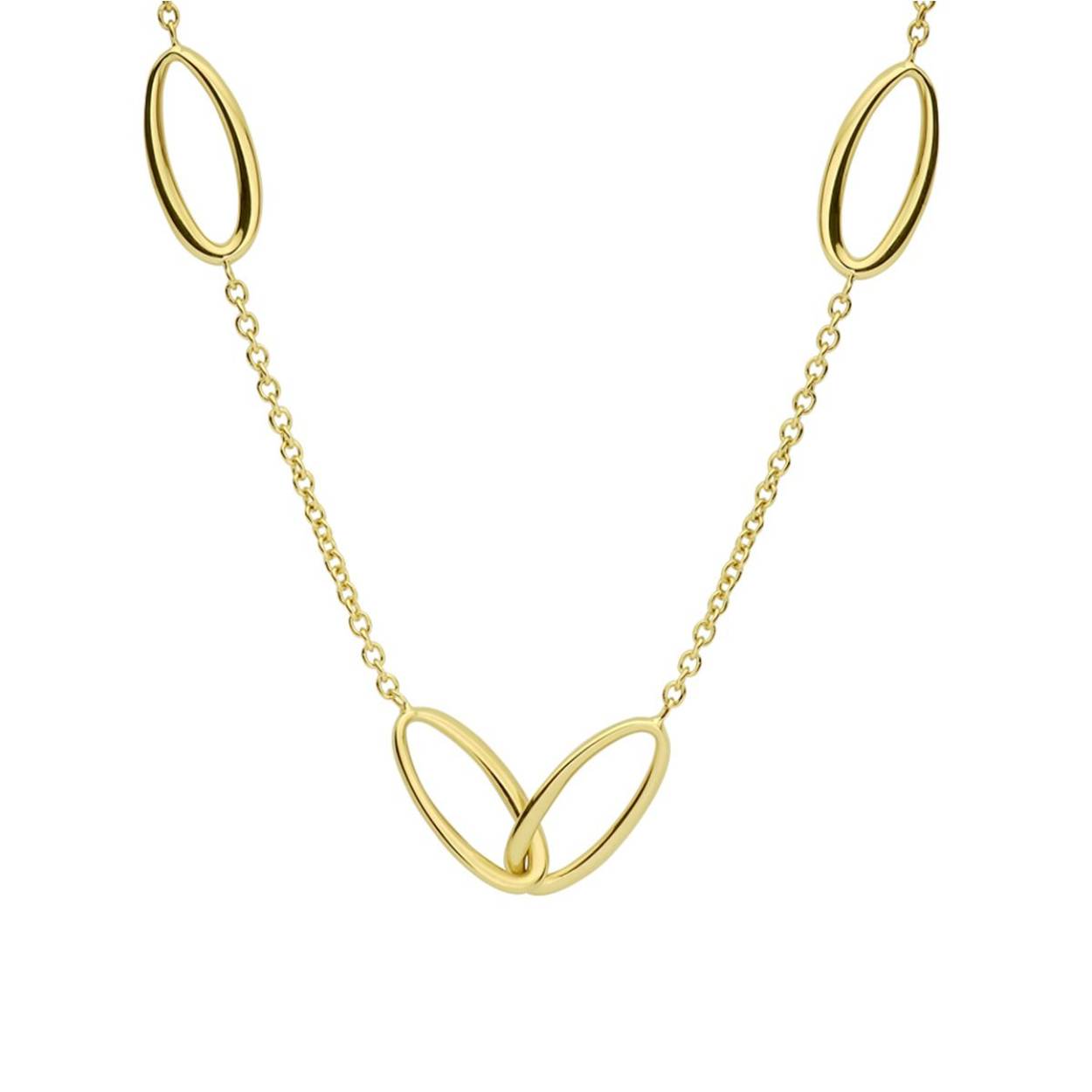 collier ovaaltjes 1,7 mm 42 + 3 cm