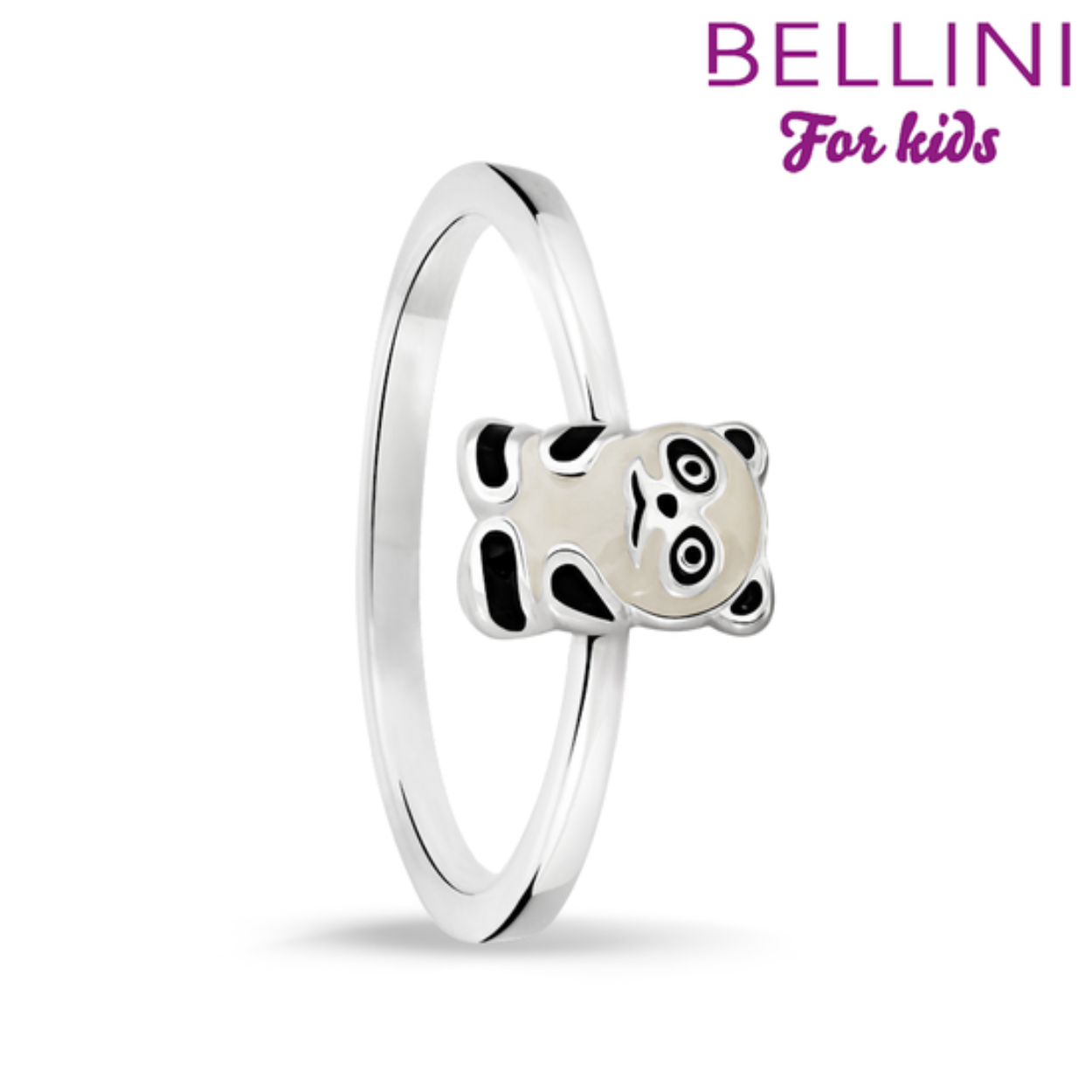Zilveren kinderring panda met zwart/wit emaille.

De hoogwaardige collectie kindersieraden is gemaakt van het eerste gehalte zilver (925) enkele sieraden zijn voorzien van echte zirkonia's of afgewerkt met emaille in diverse vrolijke kleuren.

