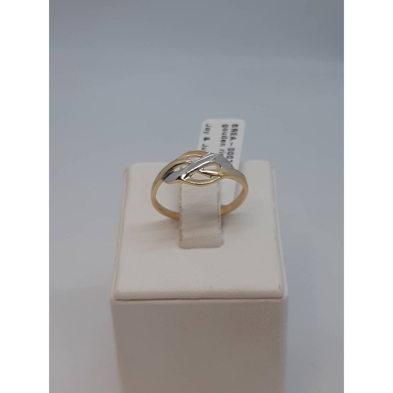 gouden ring 14kt bicolor