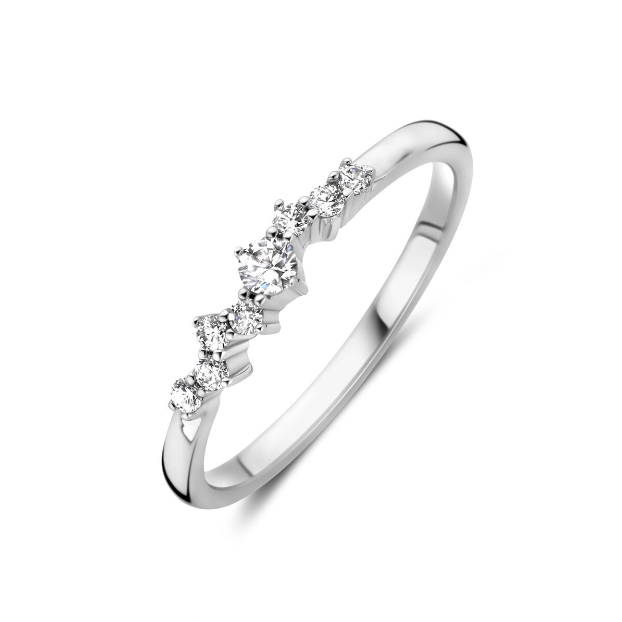 Zilver ring zirkonia 3mm
Gerhodineerd 925 zilveren ring uitgevoerd met zirkonia. De ring heeft een breedte van 3mm.