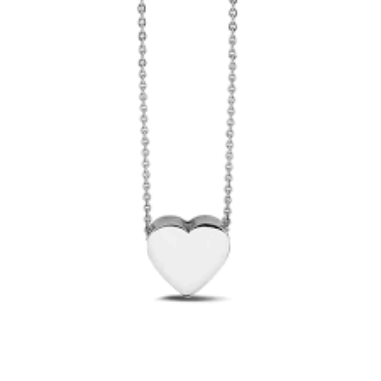 Zilveren See You collier, mini heart, 701S, 42/45