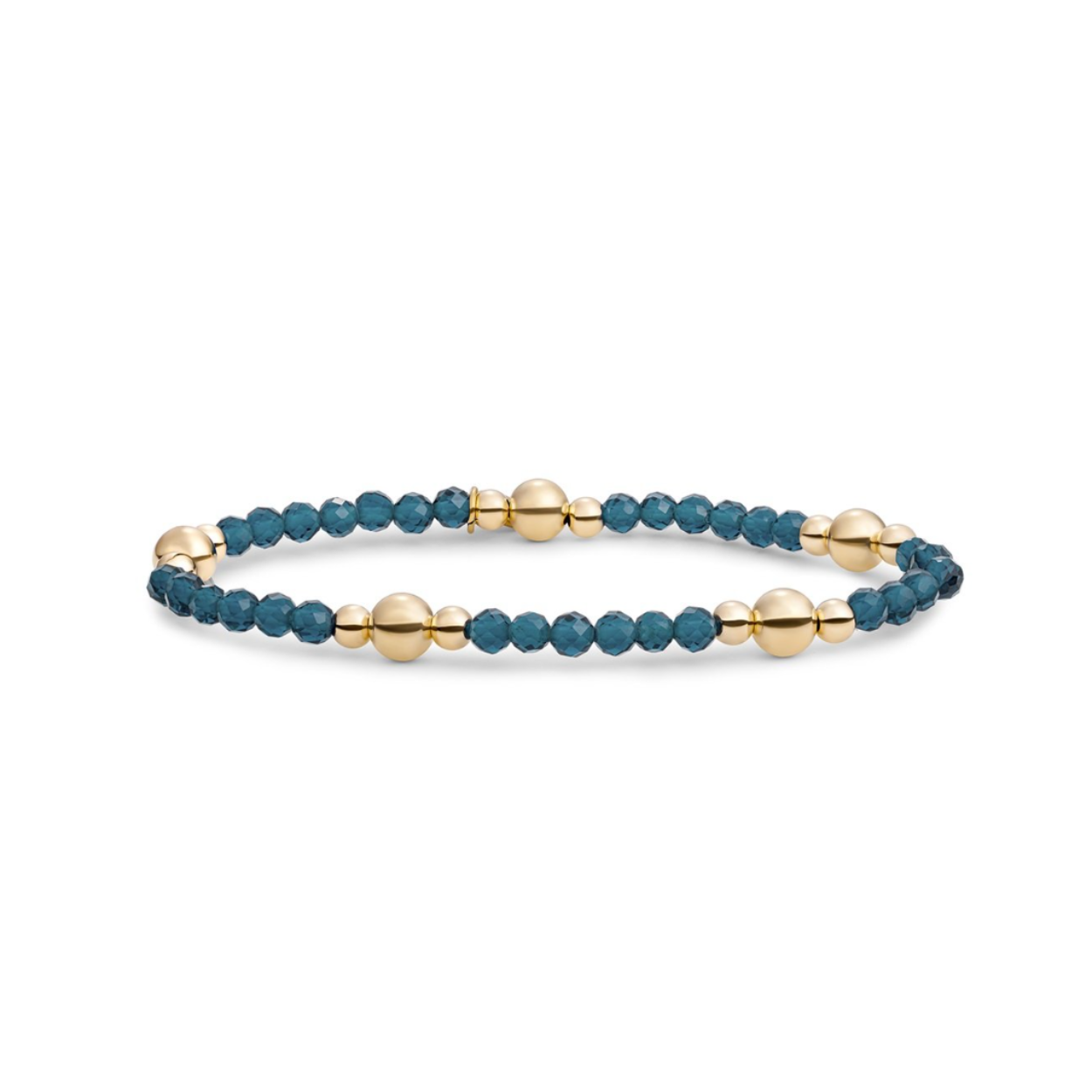 Sparkling Jewels Armband Ocean Topaz Quartz Bold Mix Gold BLK01G-G67