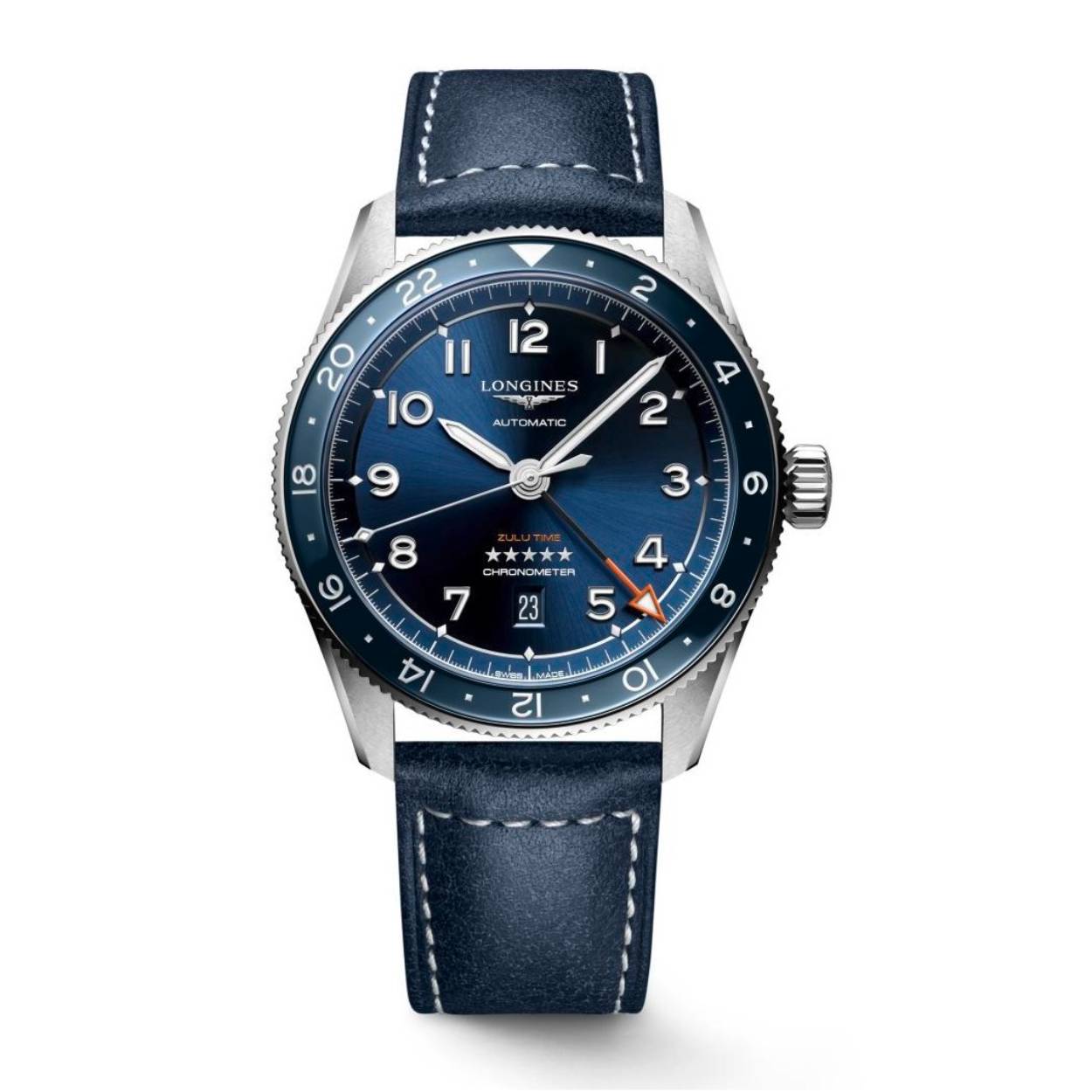 The Pioneer Spirit Lives On
Legendarische pioniers vertrouwden op Longines tijdens hun ontdekkingsreizen te land, ter zee en in de lucht. Het merk met de gevleugelde zandloper gebruikte haar rijke verleden als inspiratiebron voor het ontwerp van de unieke Longines Spirit collectie.