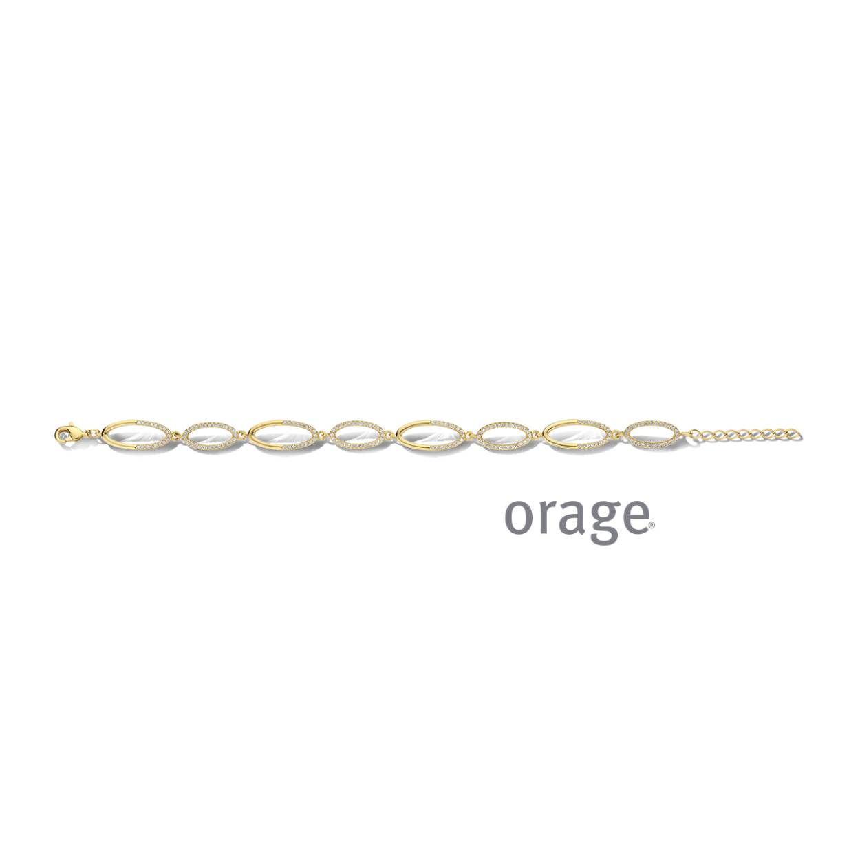 Vergulde armband met zirkoon
BA117