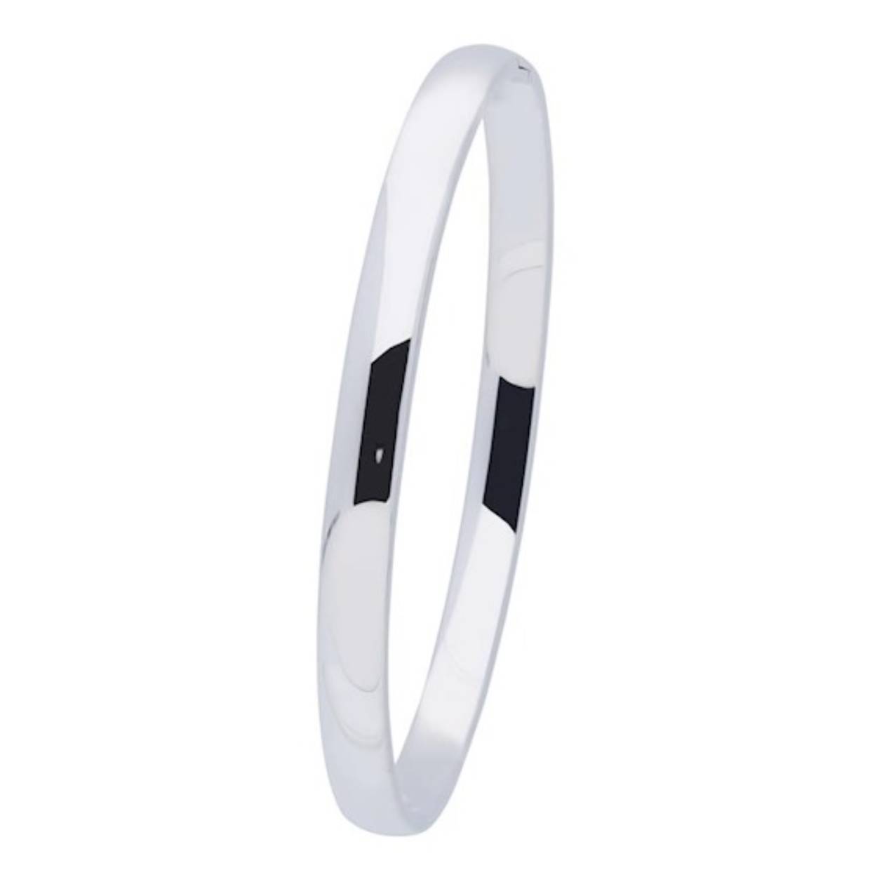 Zilveren armband bangle Bol massief 6x60mm
Deze armband is te graveren met een persoonlijke tekst