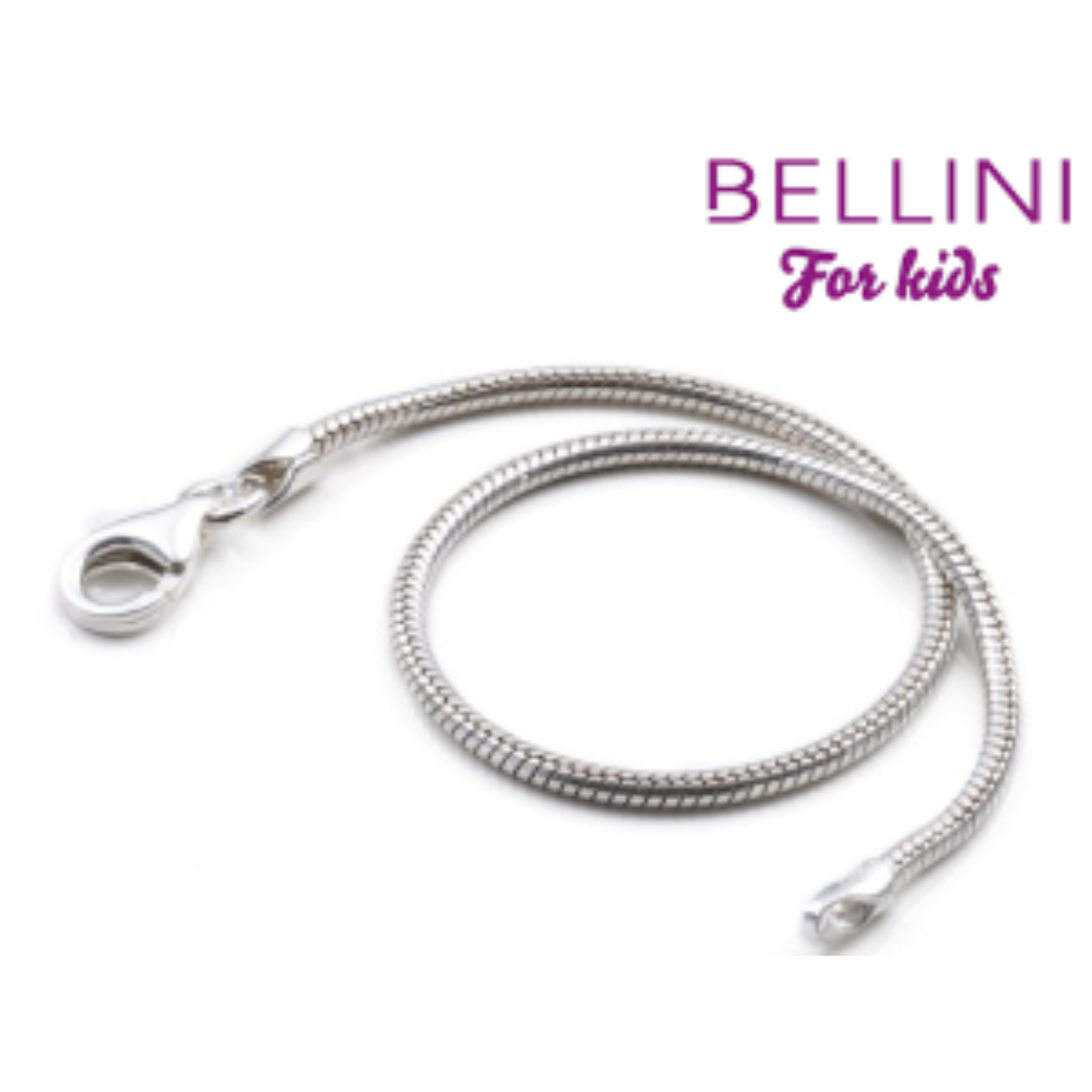 Zilveren Bellini basisarmband voor bedels